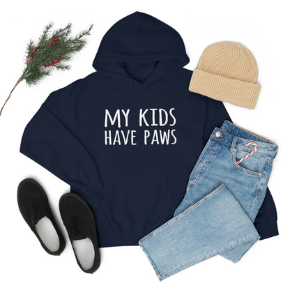 My Kids Have Paws - Unisex Heavy Blend™ Hooded Sweatshirt