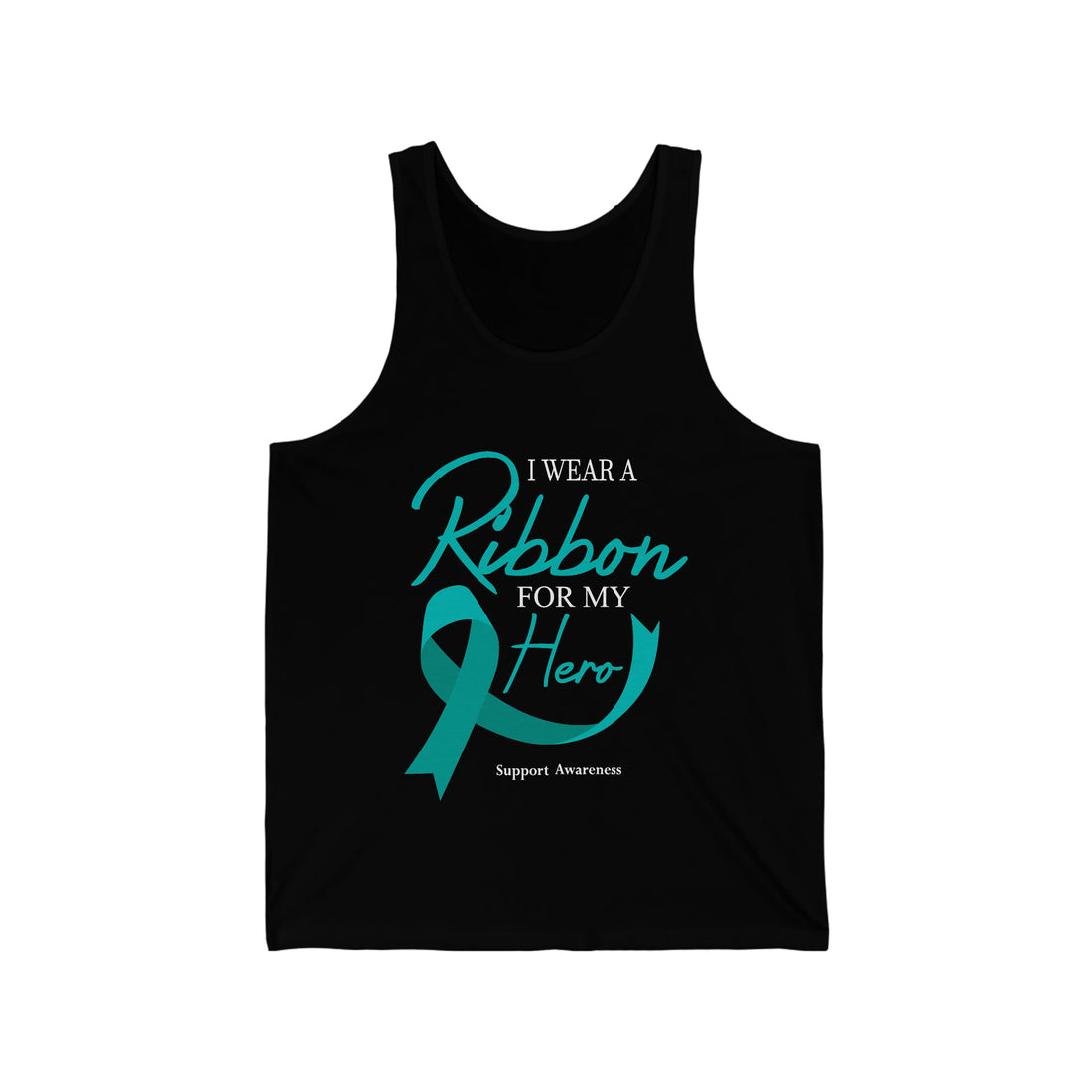 I Wear A Ribbon For My Hero - Unisex Jersey Tank Top