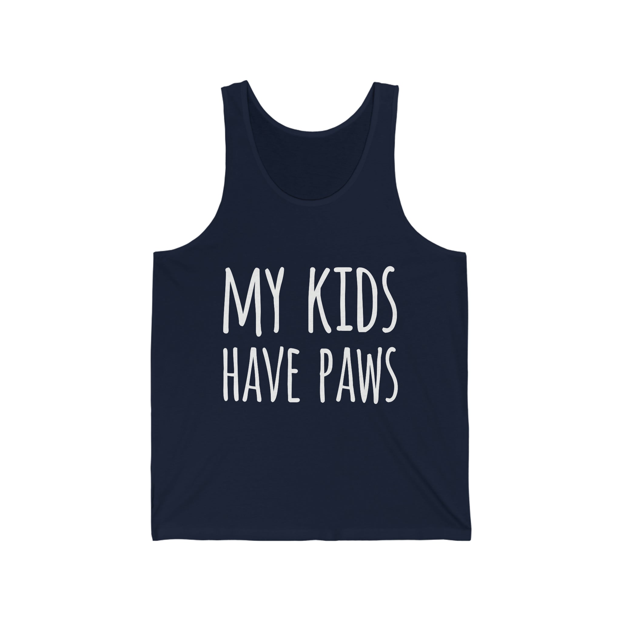 My Kids Have Paws  - Unisex Jersey Tank Top