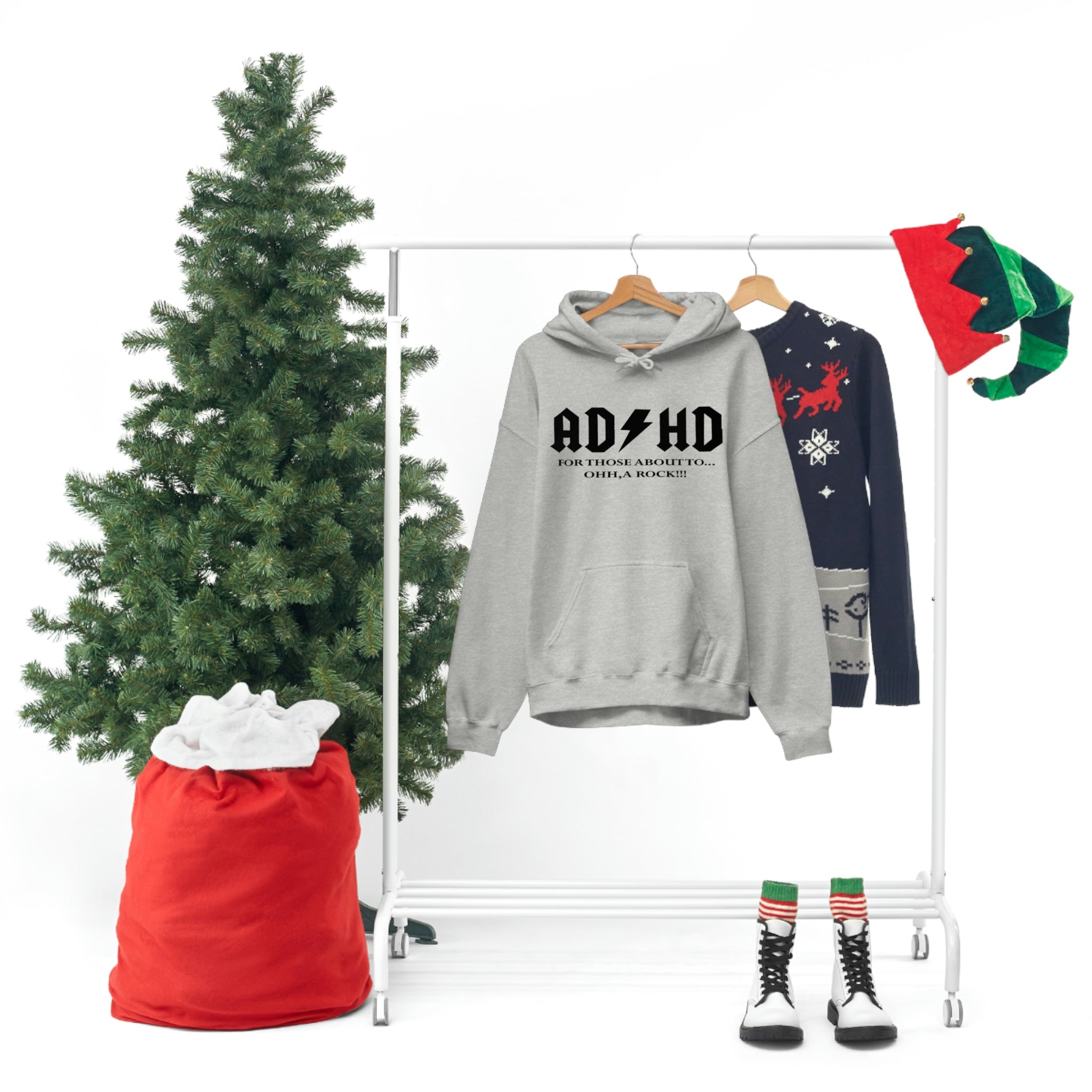 ADHD Look a Rock - Unisex Heavy Blend™ Hooded Sweatshirt