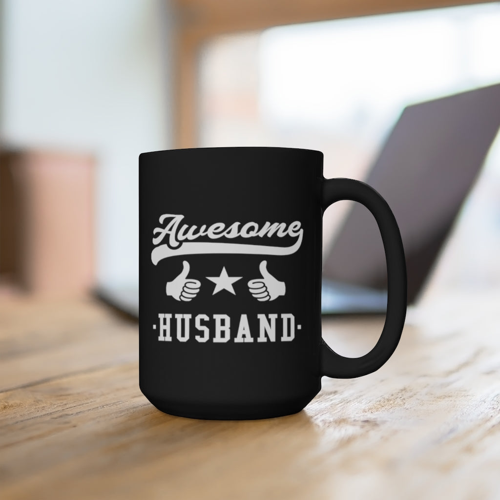 Awesome Husband - Large 15oz Black Mug