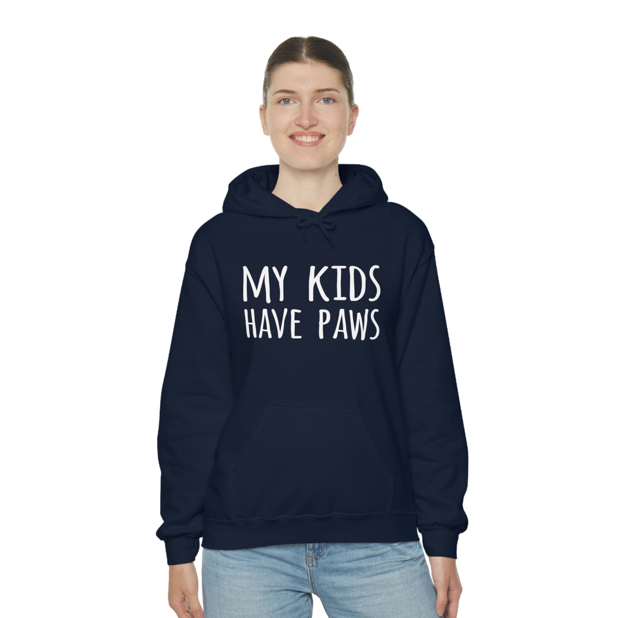 My Kids Have Paws - Unisex Heavy Blend™ Hooded Sweatshirt