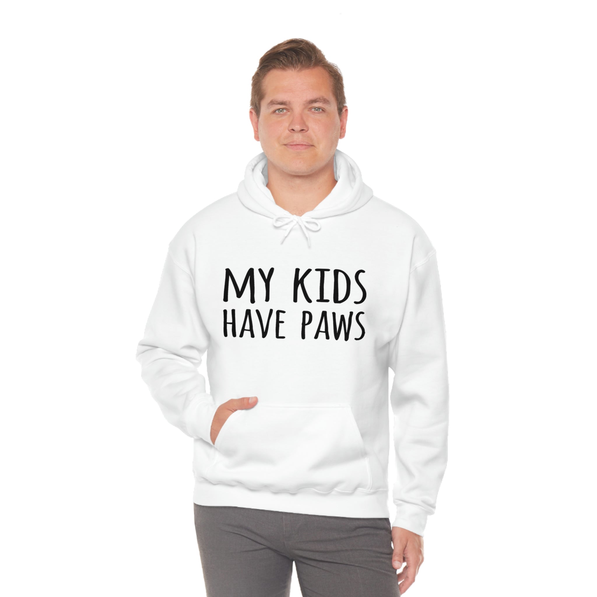 My Kids Have Paws - Unisex Heavy Blend™ Hooded Sweatshirt