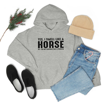 Yes I Smell Like a Horse No I Do Not Consider That A Problem - Unisex Heavy Blend™ Hooded Sweatshirt