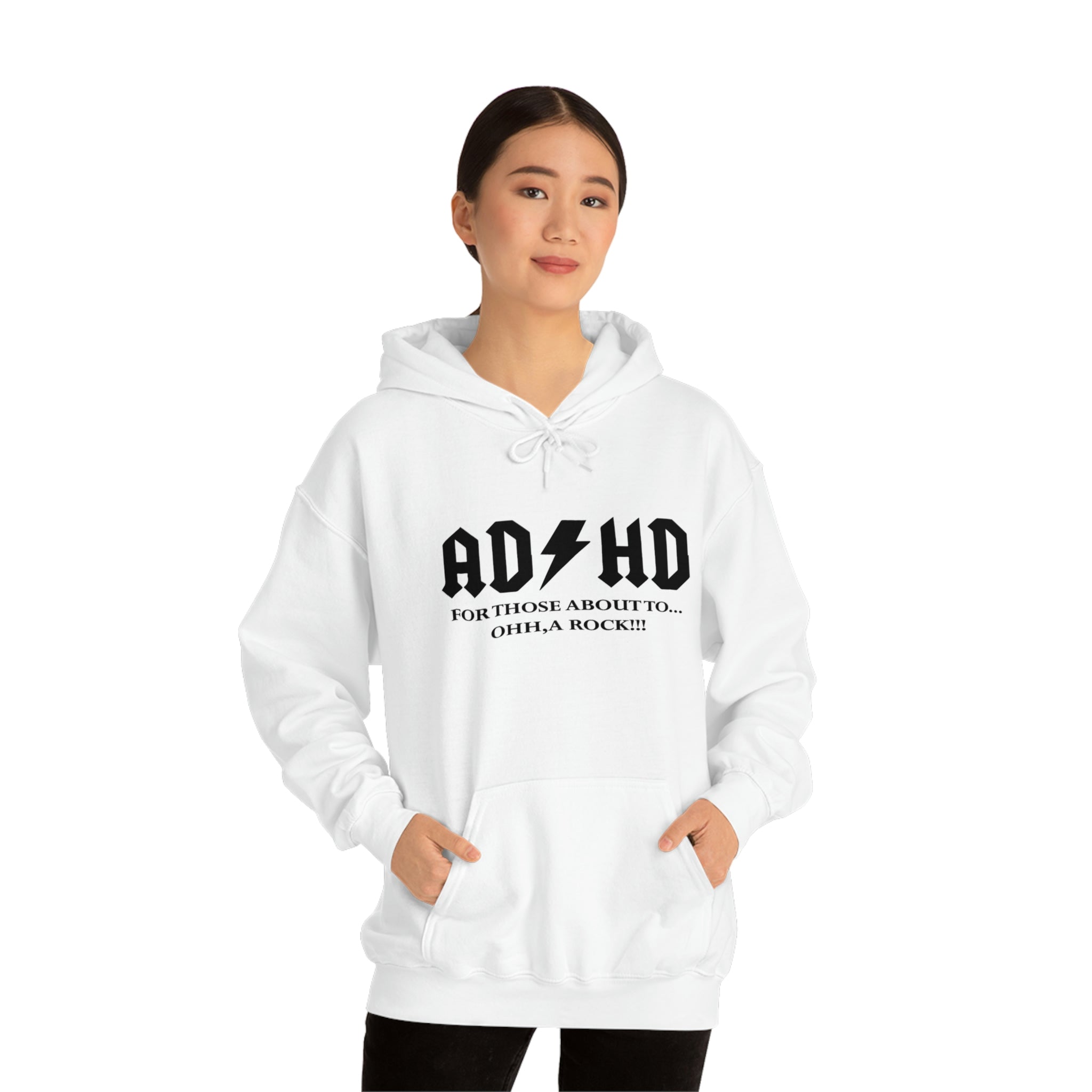 ADHD Look a Rock - Unisex Heavy Blend™ Hooded Sweatshirt