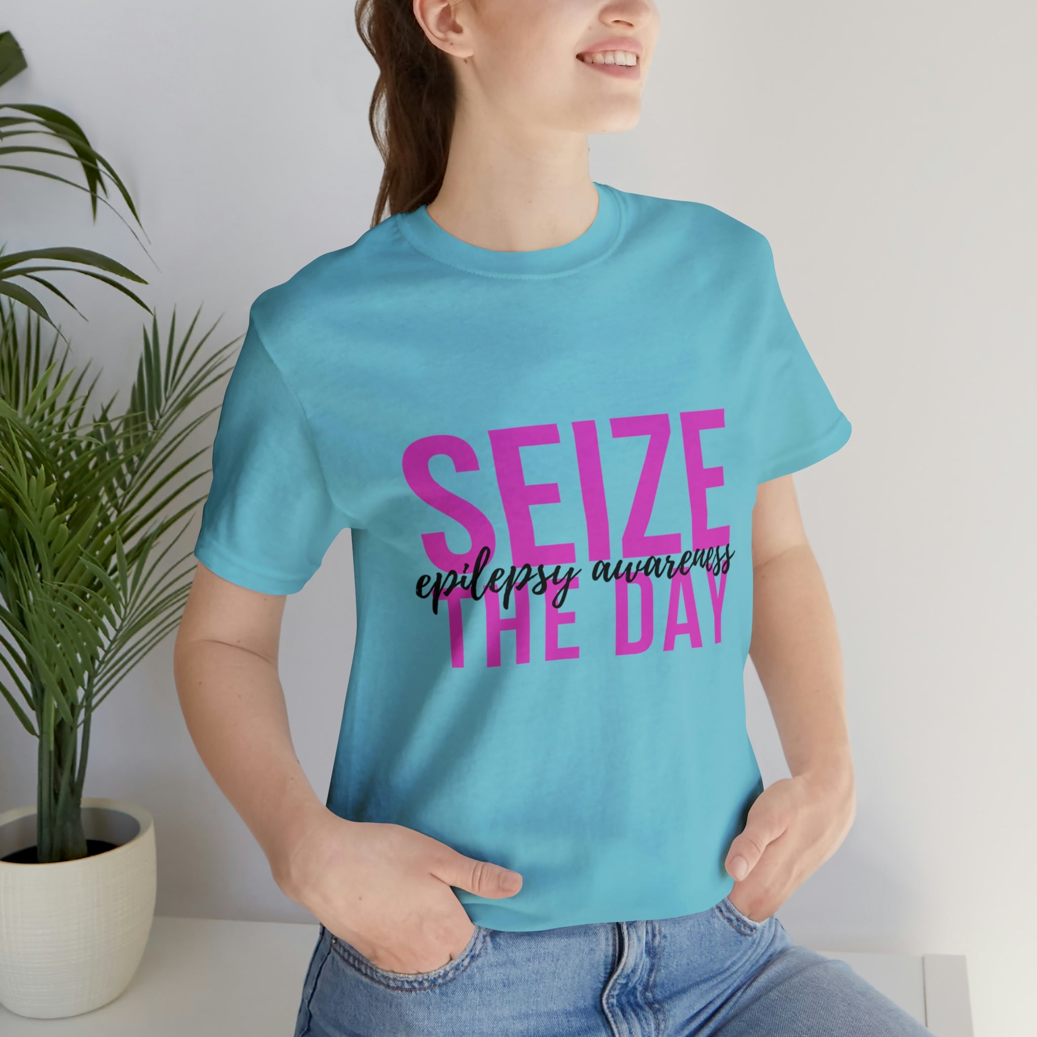 Seize The Day Epilepsy Awareness - Unisex Jersey Short Sleeve Tee