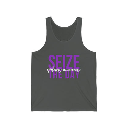 Seize The Day Epilepsy Awareness - Unisex Jersey Tank Top