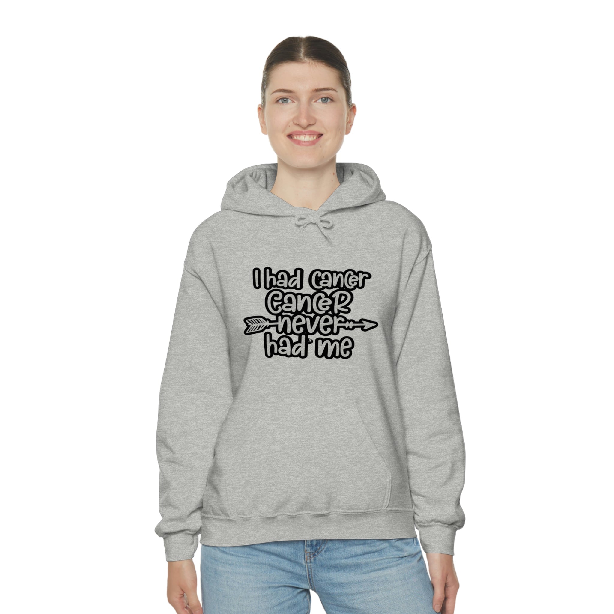 I Had Cancer Cancer Never Had Me  - Unisex Heavy Blend™ Hooded Sweatshirt