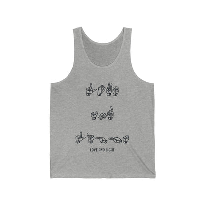 ASL - Love &amp; Light - Unisex Jersey Tank Top