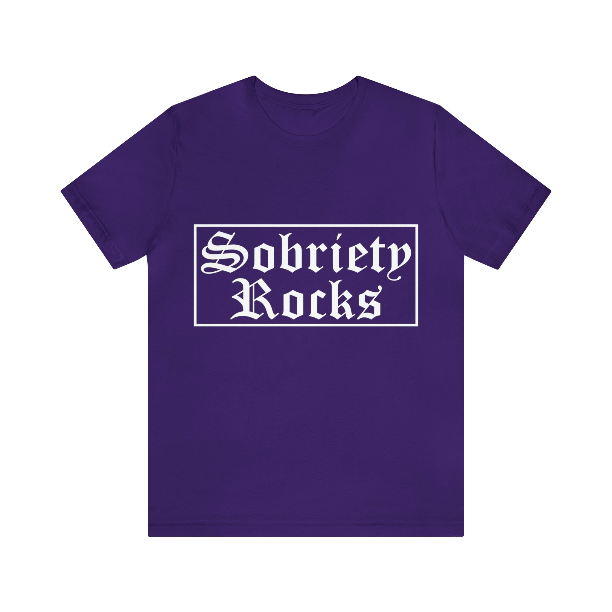 Sobriety Rocks - Unisex Jersey Short Sleeve Tee