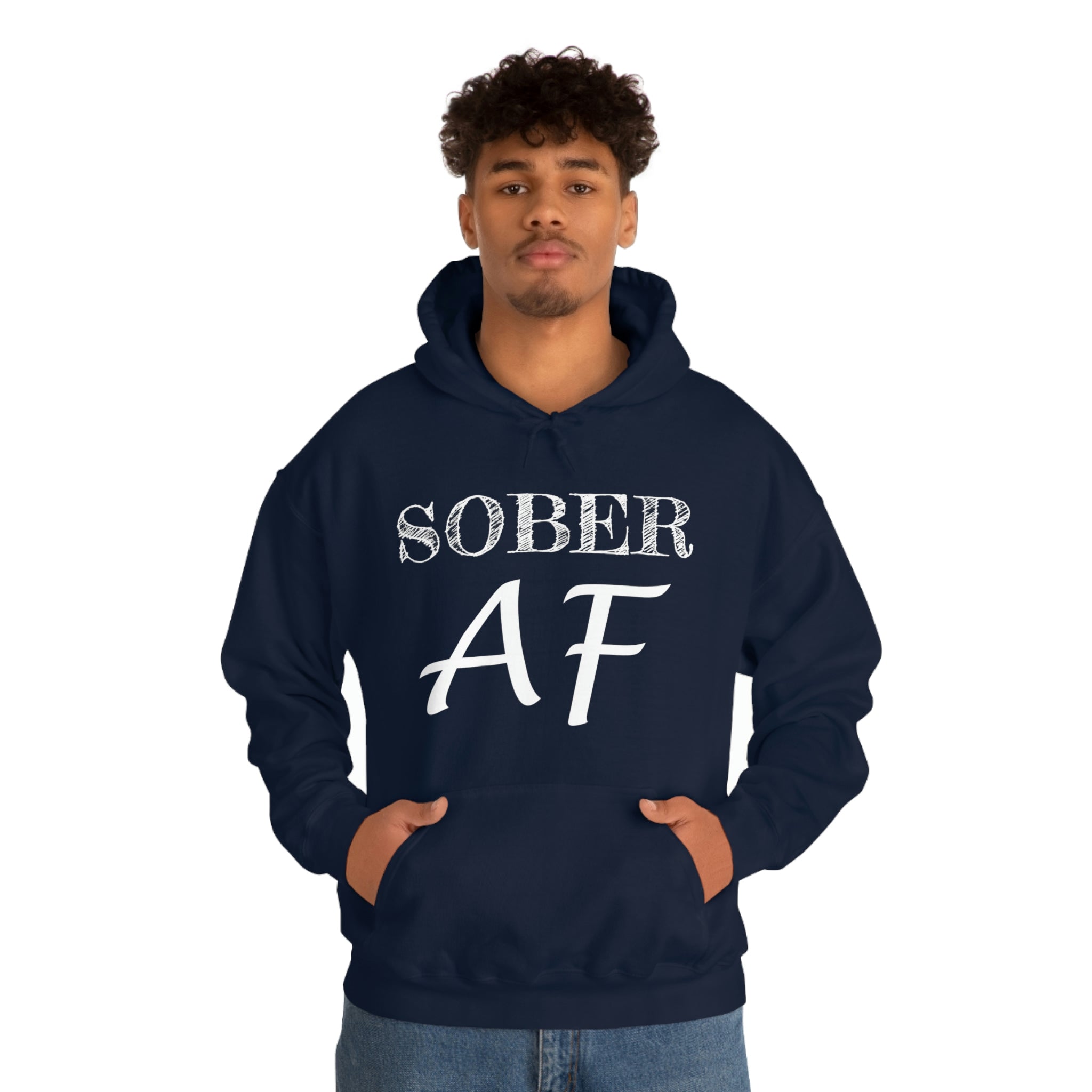 Sober AF - Unisex Heavy Blend™ Hooded Sweatshirt