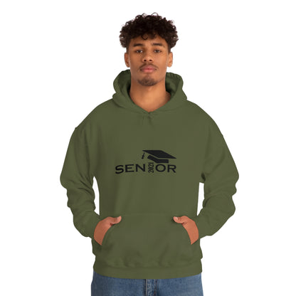 Senior Cap With Class Year Customizable - Unisex Heavy Blend™ Hooded Sweatshirt