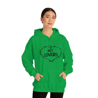 Pet Lovers With Paw Heart - Unisex Heavy Blend™ Hooded Sweatshirt