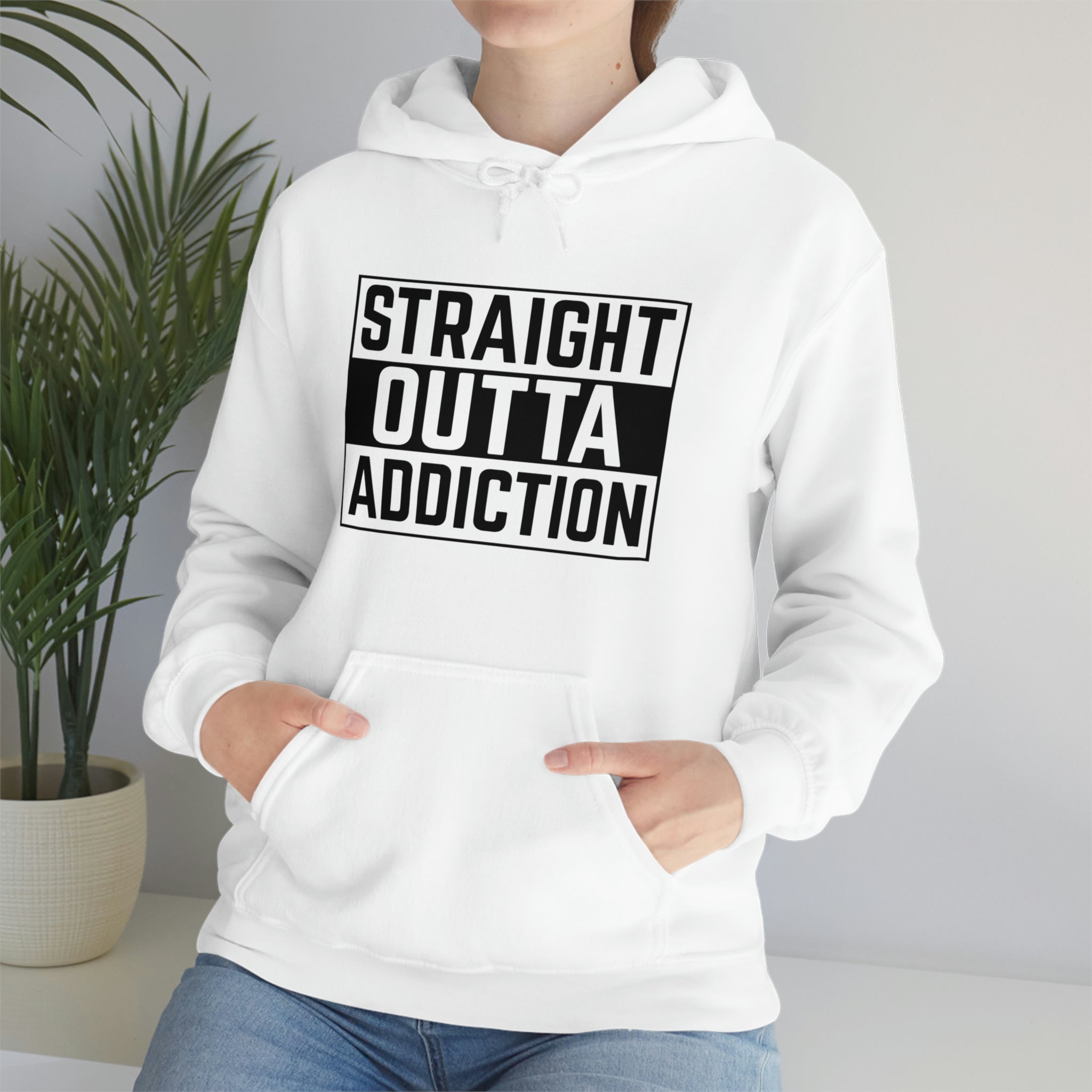 Straight Outta Addiction - Unisex Heavy Blend™ Hooded Sweatshirt