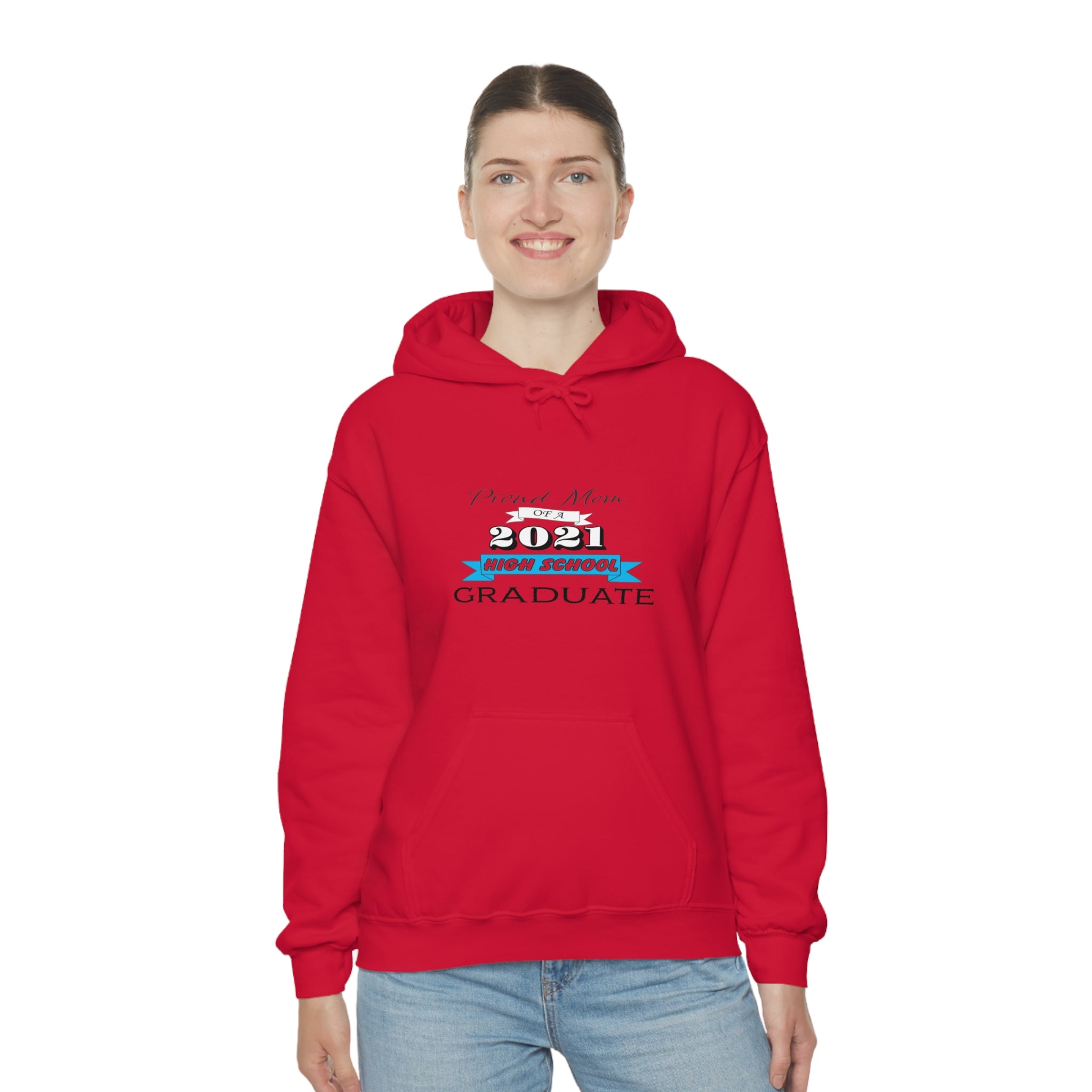 Proud Mom of a High School Graduate! Class Year Customizable - Unisex Heavy Blend™ Hooded Sweatshirt