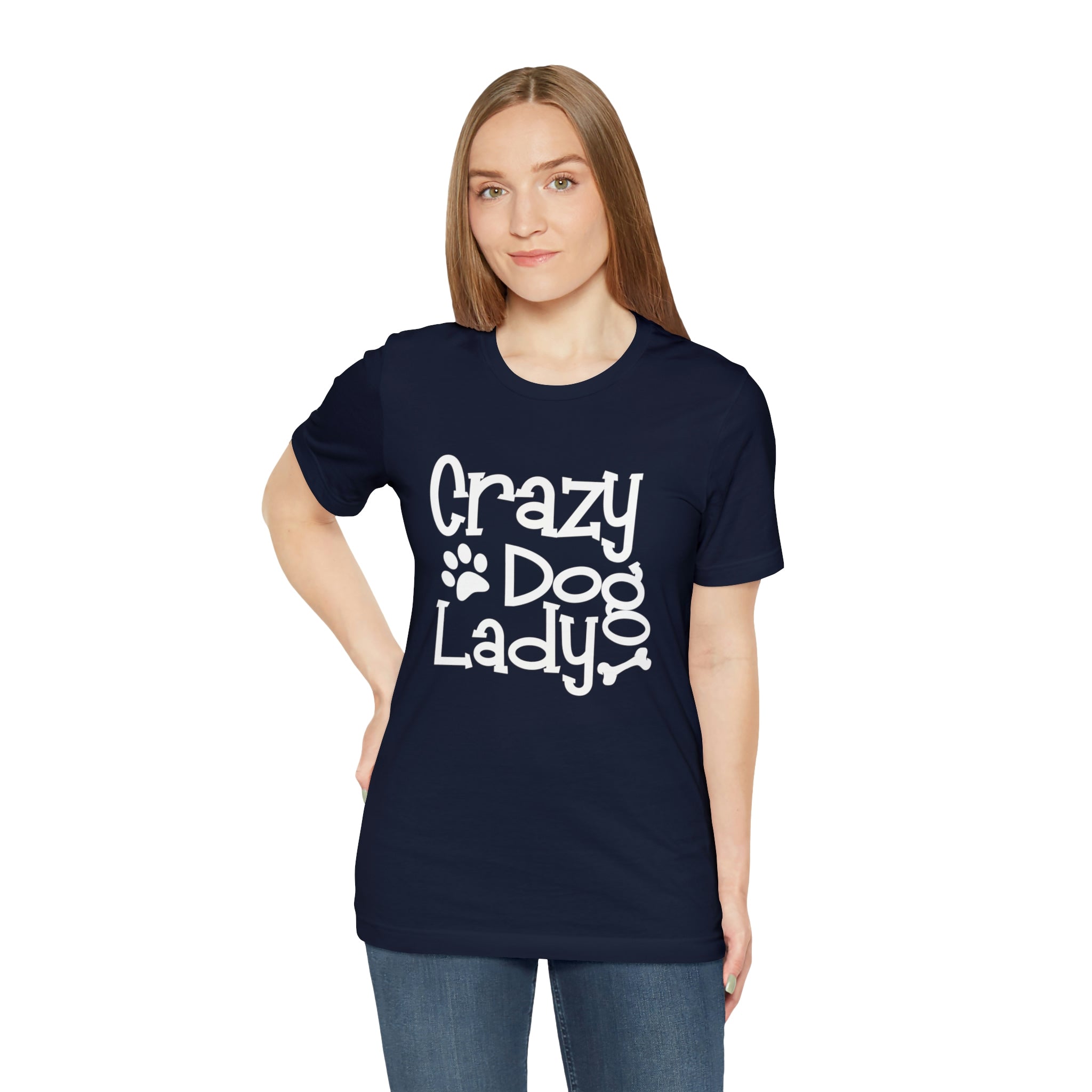 Crazy Dog Lady - Unisex Jersey Short Sleeve Tee