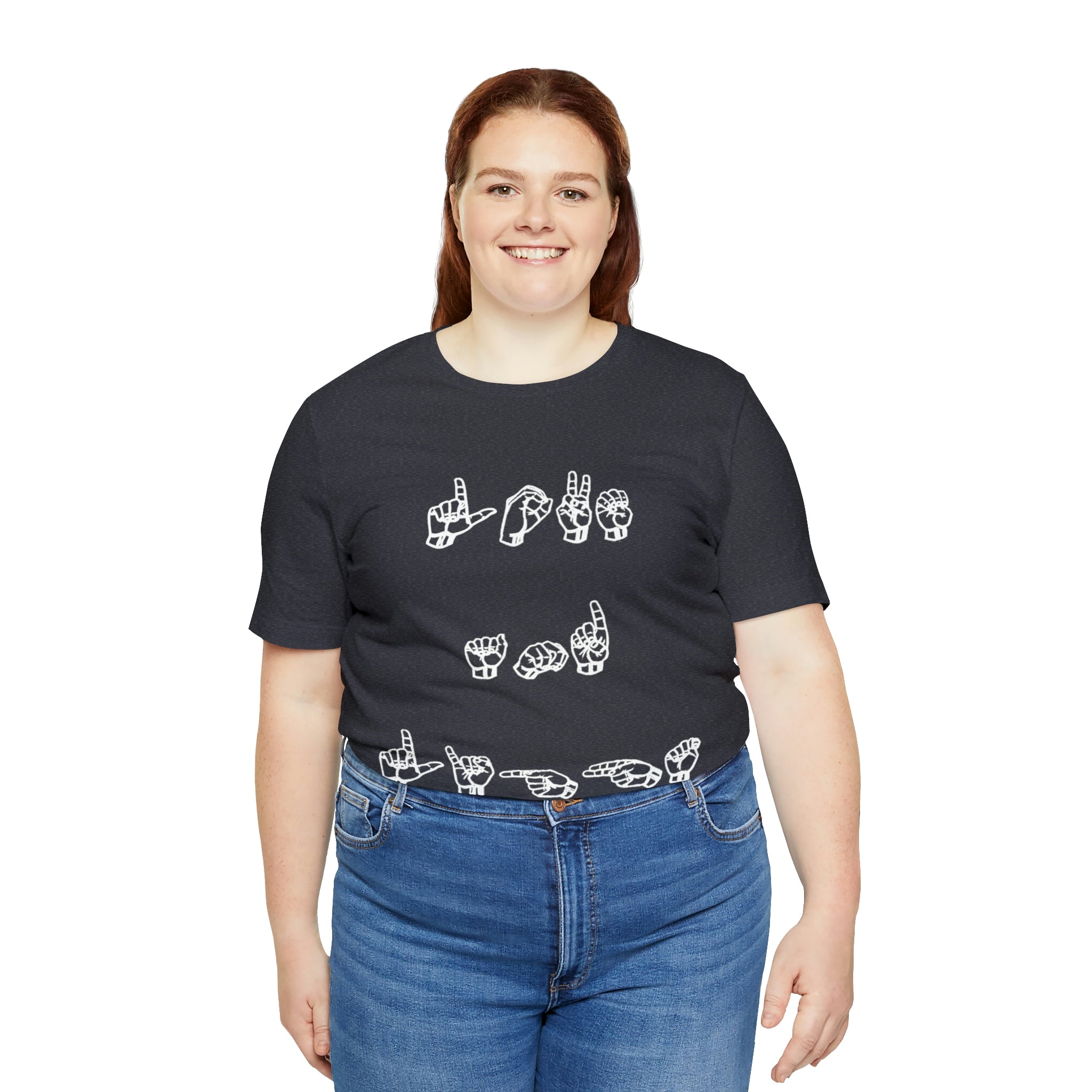 ASL Love And Light - Unisex Jersey Short Sleeve Tee