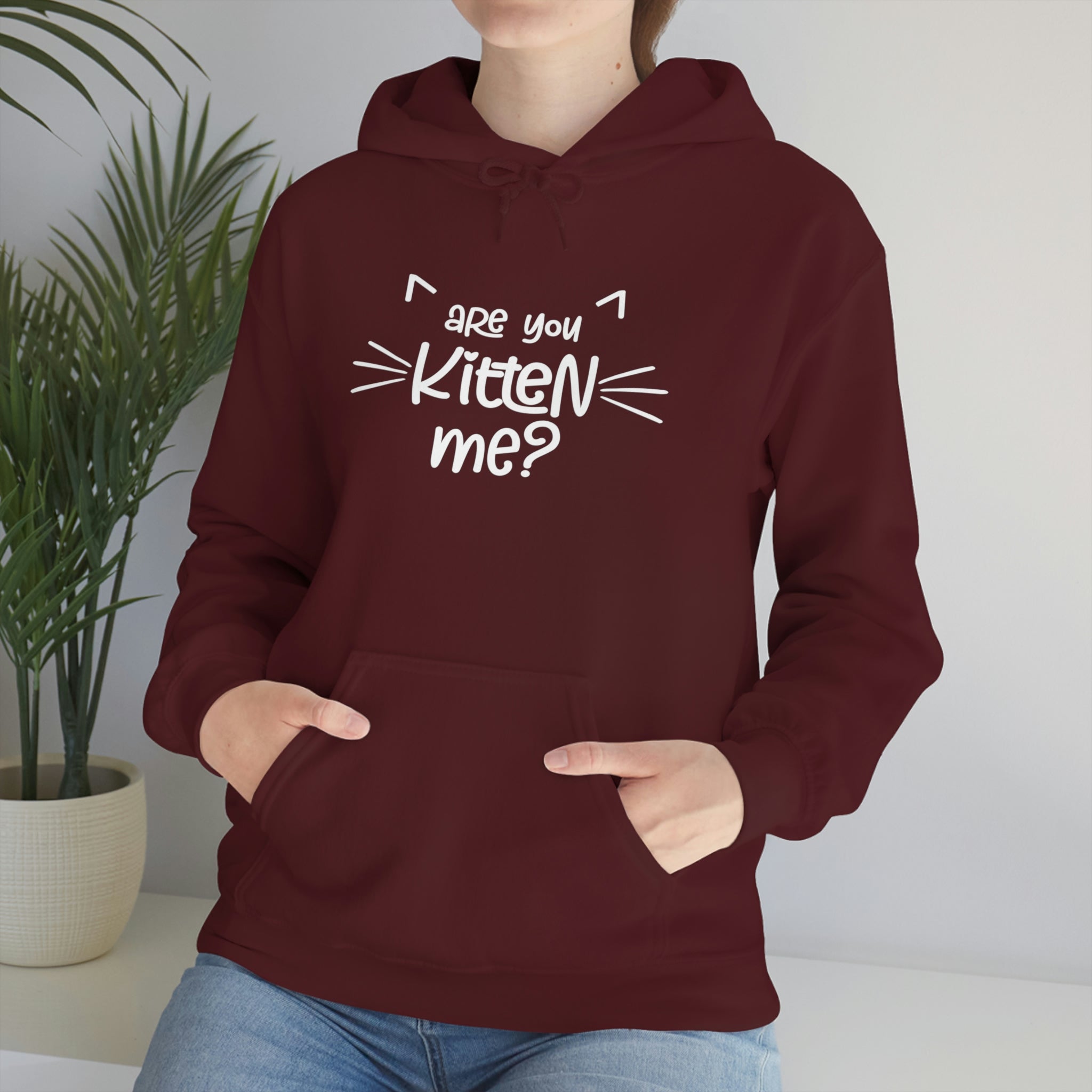 Are You Kitten Me - Unisex Heavy Blend™ Hooded Sweatshirt