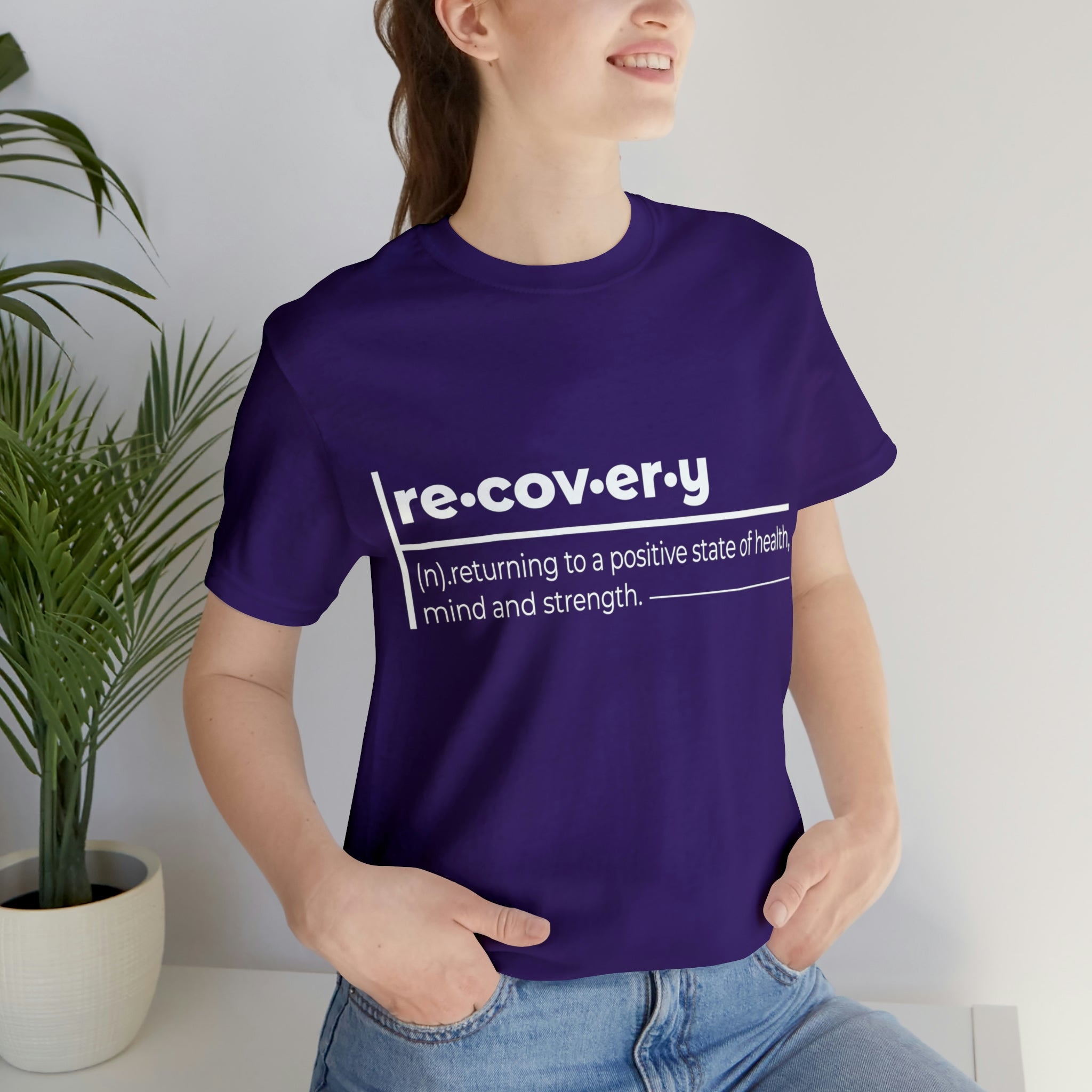 Recovery Definition - Unisex Jersey Short Sleeve Tee