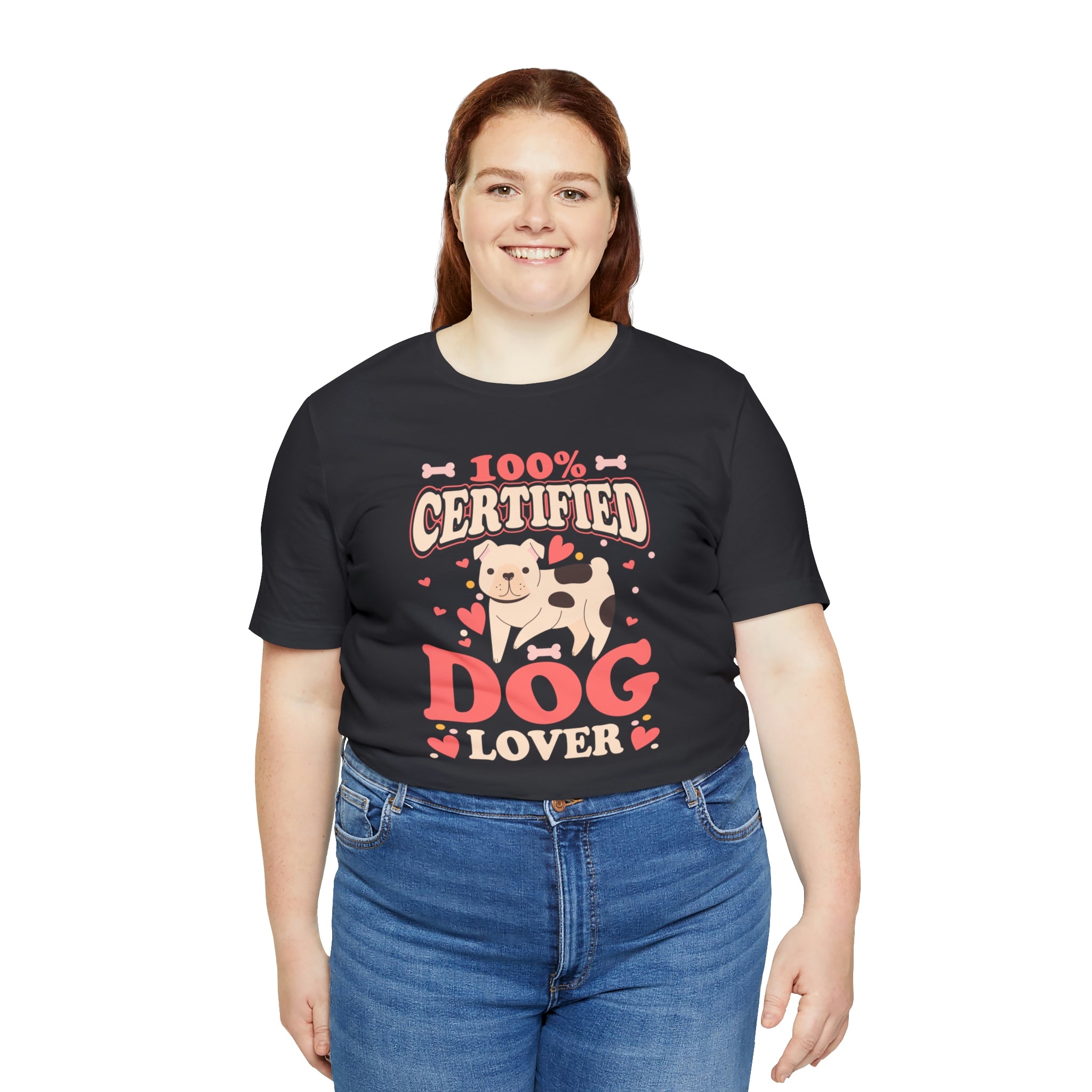 100% Certified Dog Lover - Unisex Jersey Short Sleeve Tee