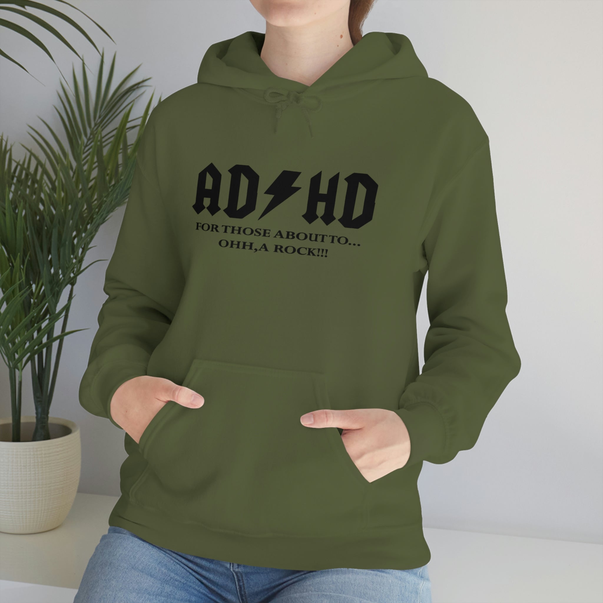 ADHD Look a Rock - Unisex Heavy Blend™ Hooded Sweatshirt