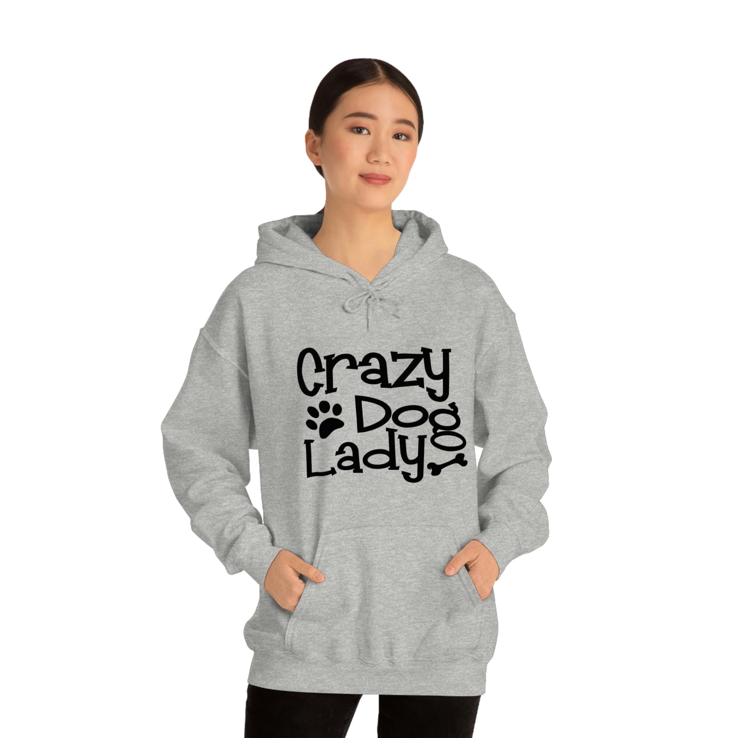 Crazy Dog Lady - Unisex Heavy Blend™ Hooded Sweatshirt