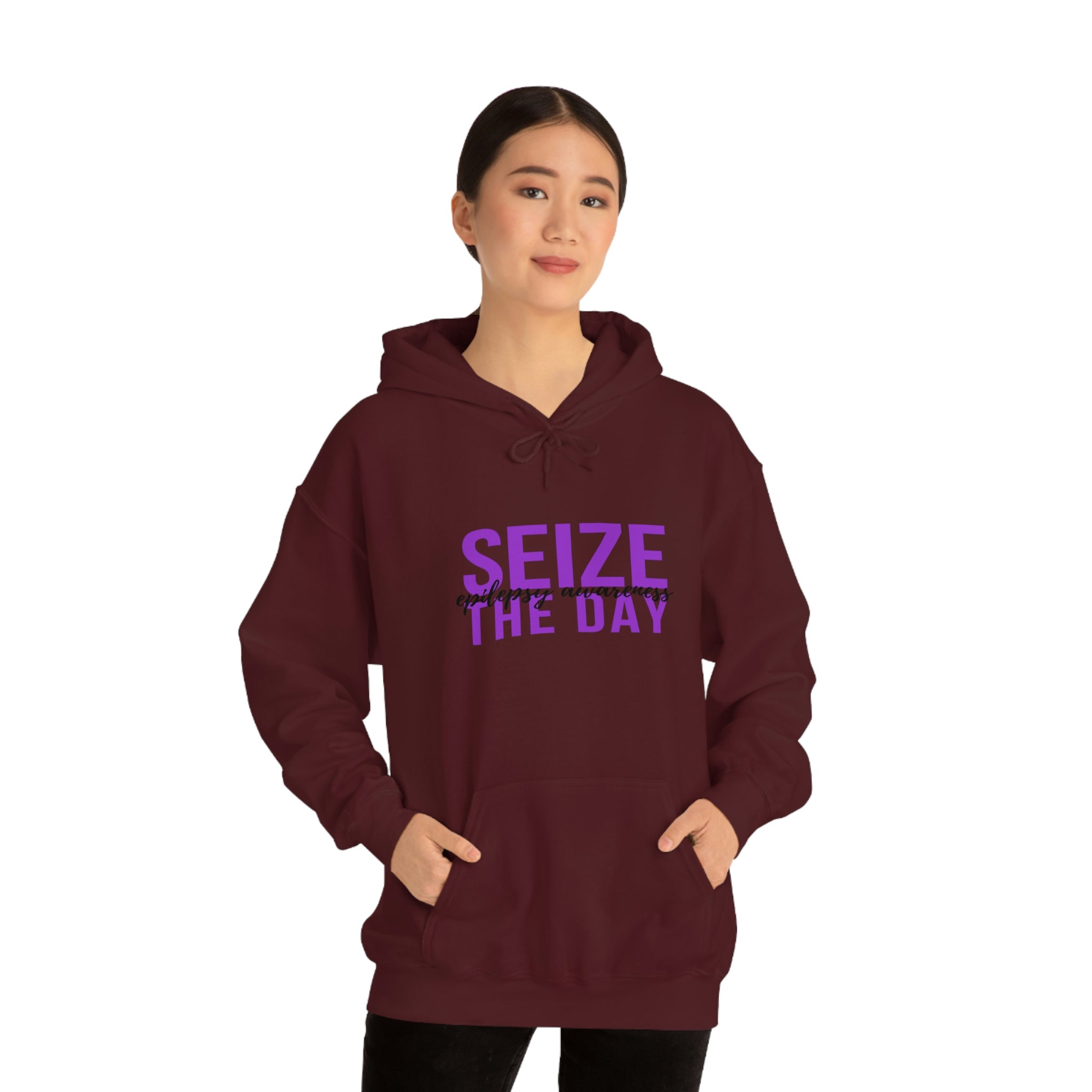 Seize The Day Epilepsy Awareness - Unisex Heavy Blend™ Hooded Sweatshirt