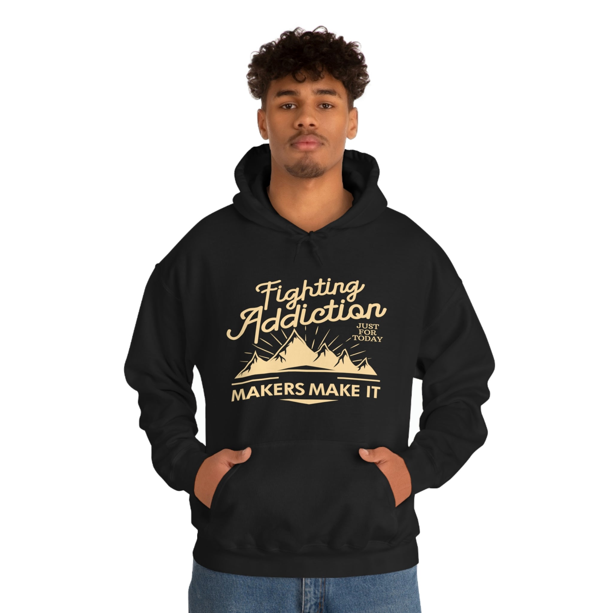 Fighting Addiction - Unisex Heavy Blend™ Hooded Sweatshirt