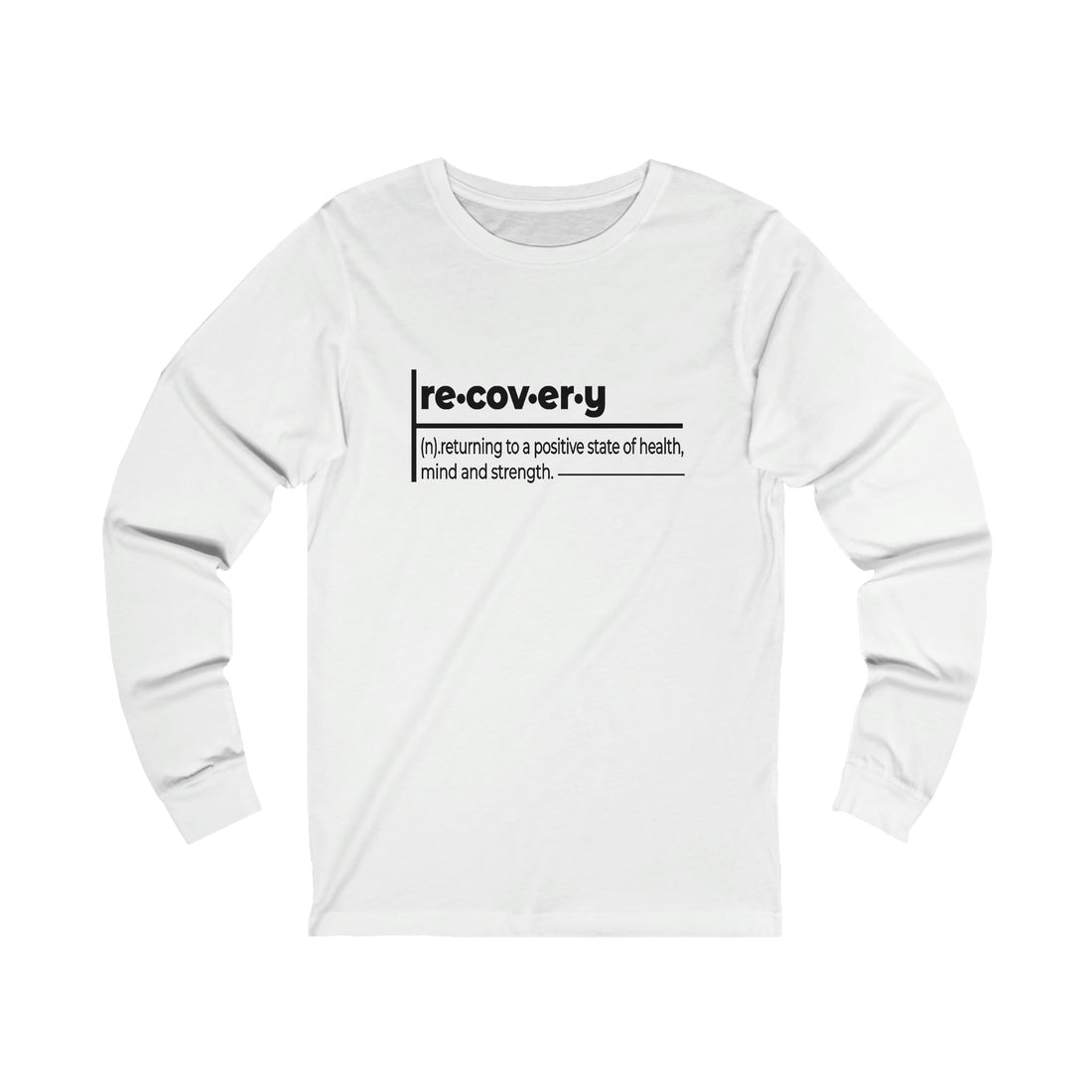 Recovery Definition - Unisex Jersey Long Sleeve Tee