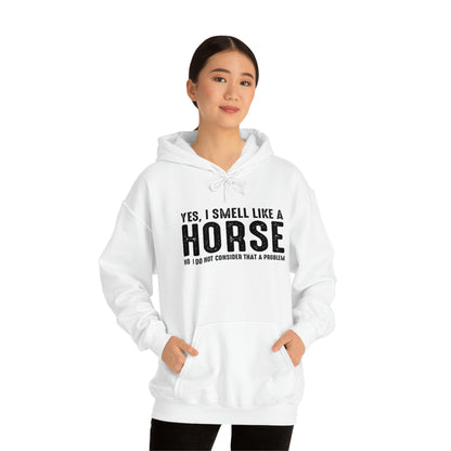 Yes I Smell Like a Horse No I Do Not Consider That A Problem - Unisex Heavy Blend™ Hooded Sweatshirt