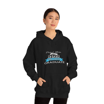 Proud Mom of a High School Graduate! Class Year Customizable - Unisex Heavy Blend™ Hooded Sweatshirt