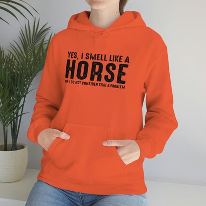 Yes I Smell Like a Horse No I Do Not Consider That A Problem - Unisex Heavy Blend™ Hooded Sweatshirt