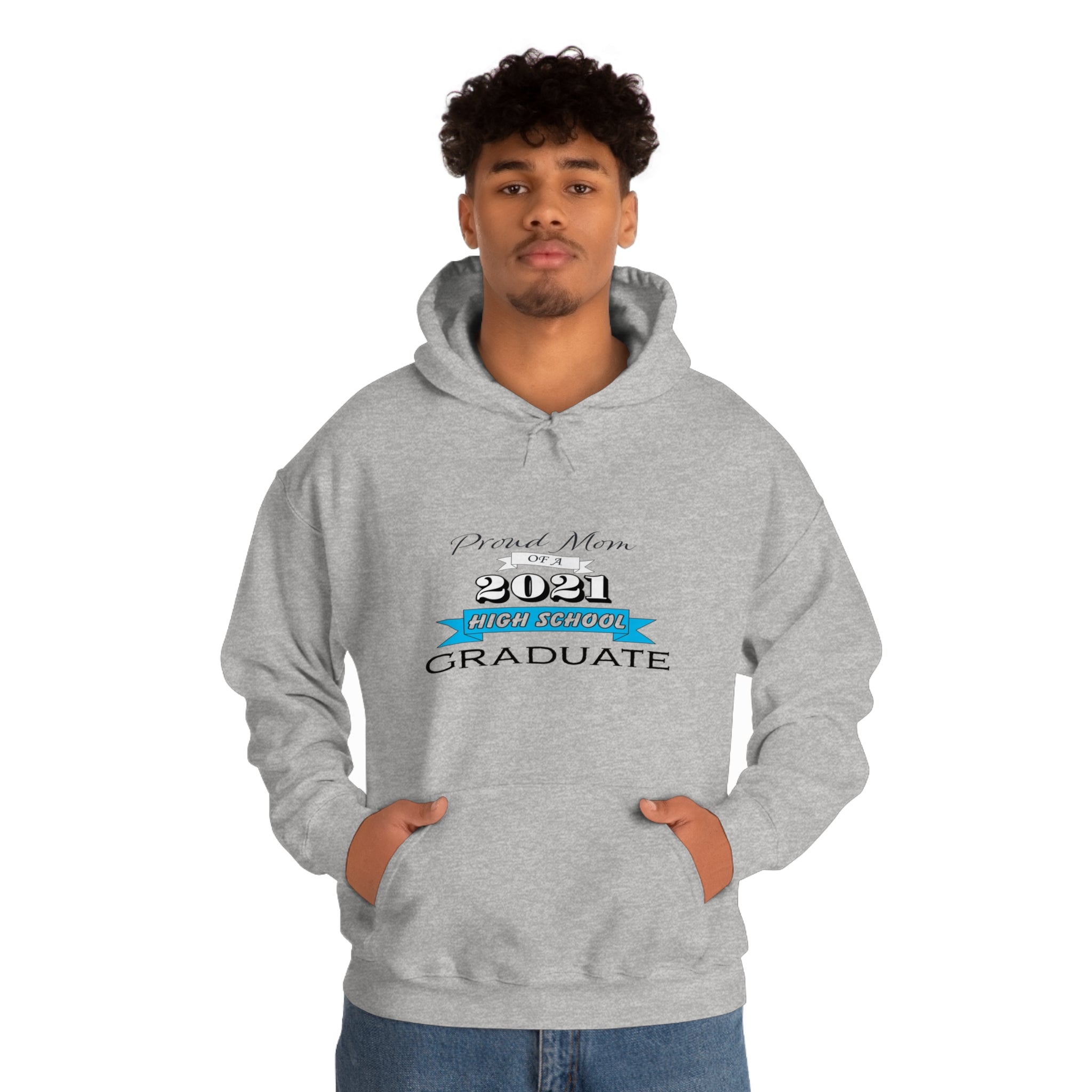 Proud Mom of a High School Graduate! Class Year Customizable - Unisex Heavy Blend™ Hooded Sweatshirt