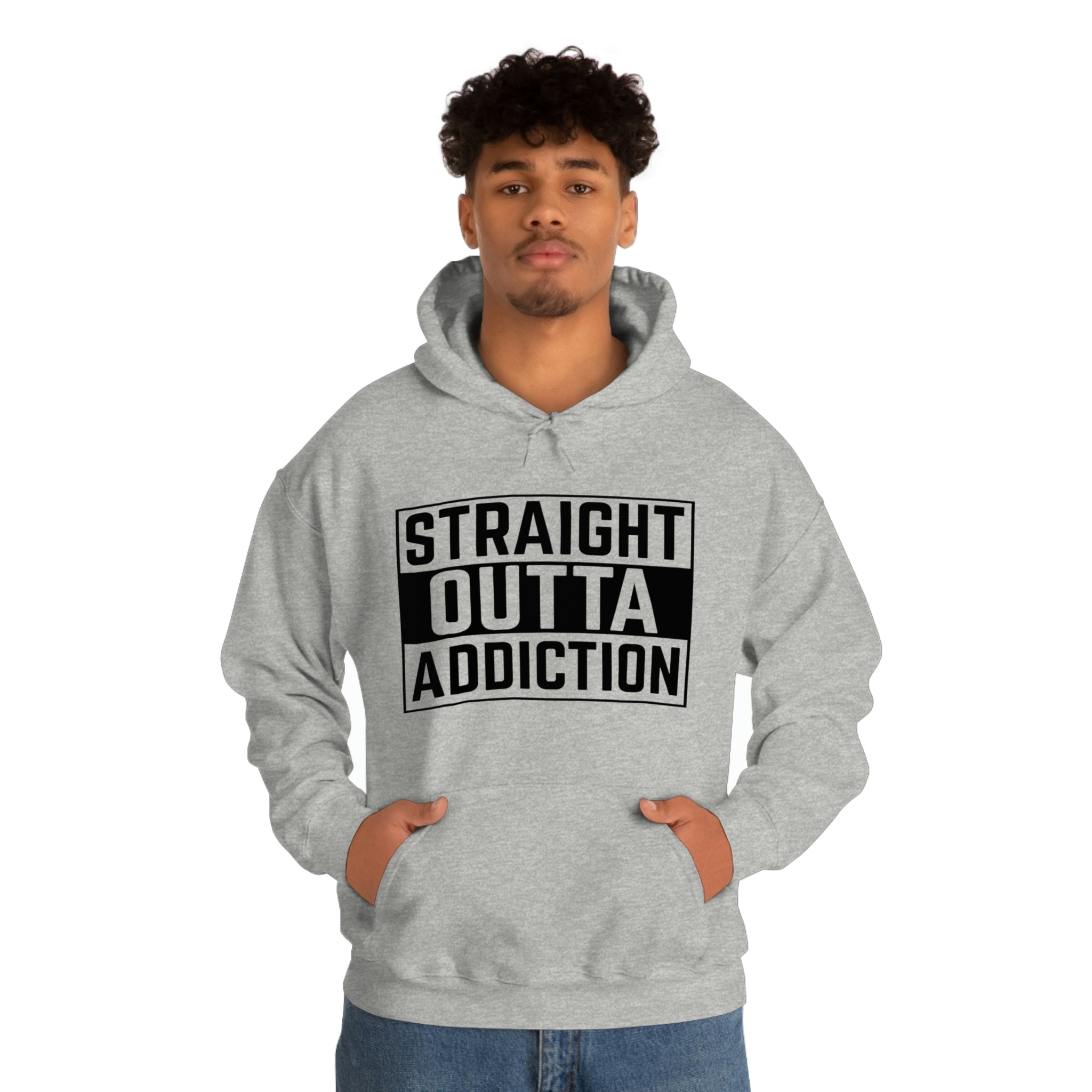 Straight Outta Addiction - Unisex Heavy Blend™ Hooded Sweatshirt