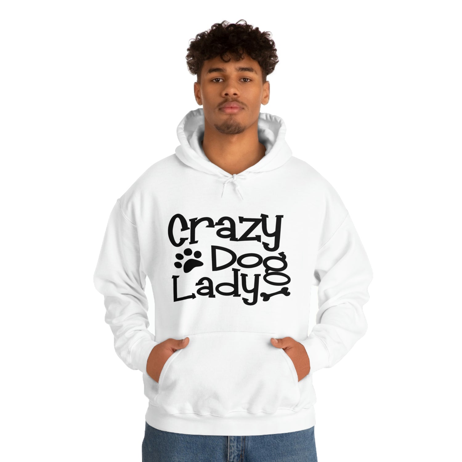 Crazy Dog Lady - Unisex Heavy Blend™ Hooded Sweatshirt