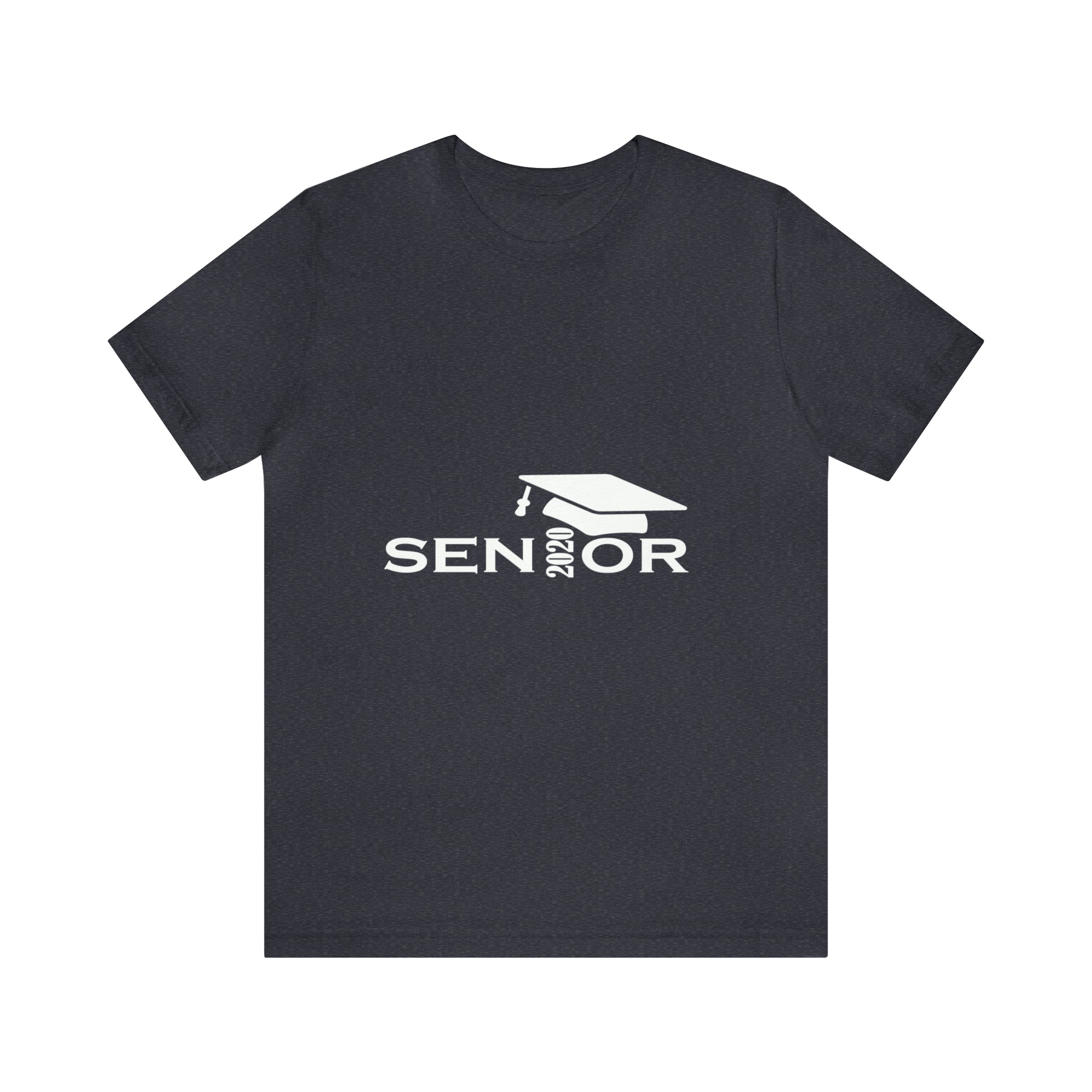 Senior Cap With Class Year Customizable - Unisex Jersey Short Sleeve Tee