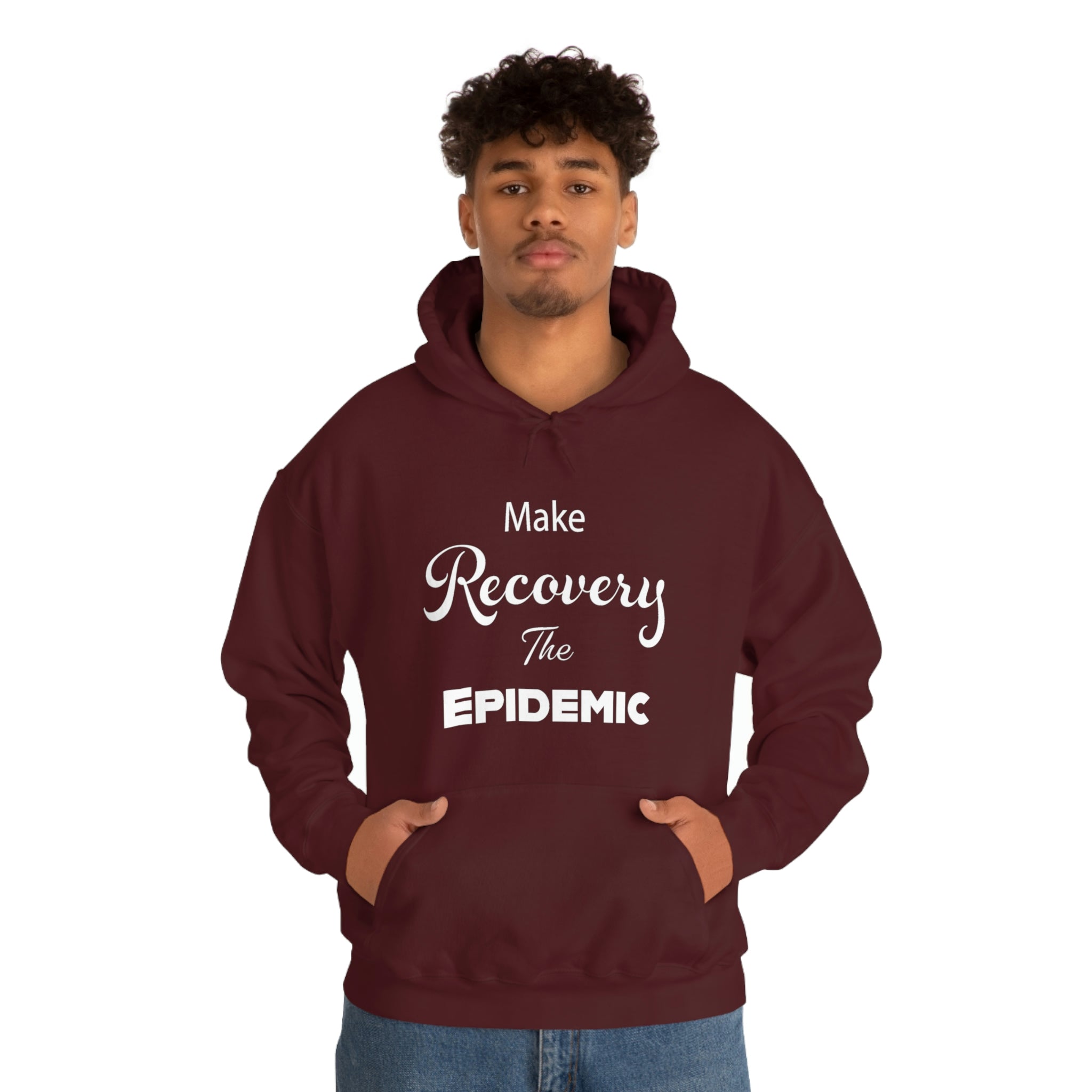 Make Recovery The Epidemic - Unisex Heavy Blend™ Hooded Sweatshirt