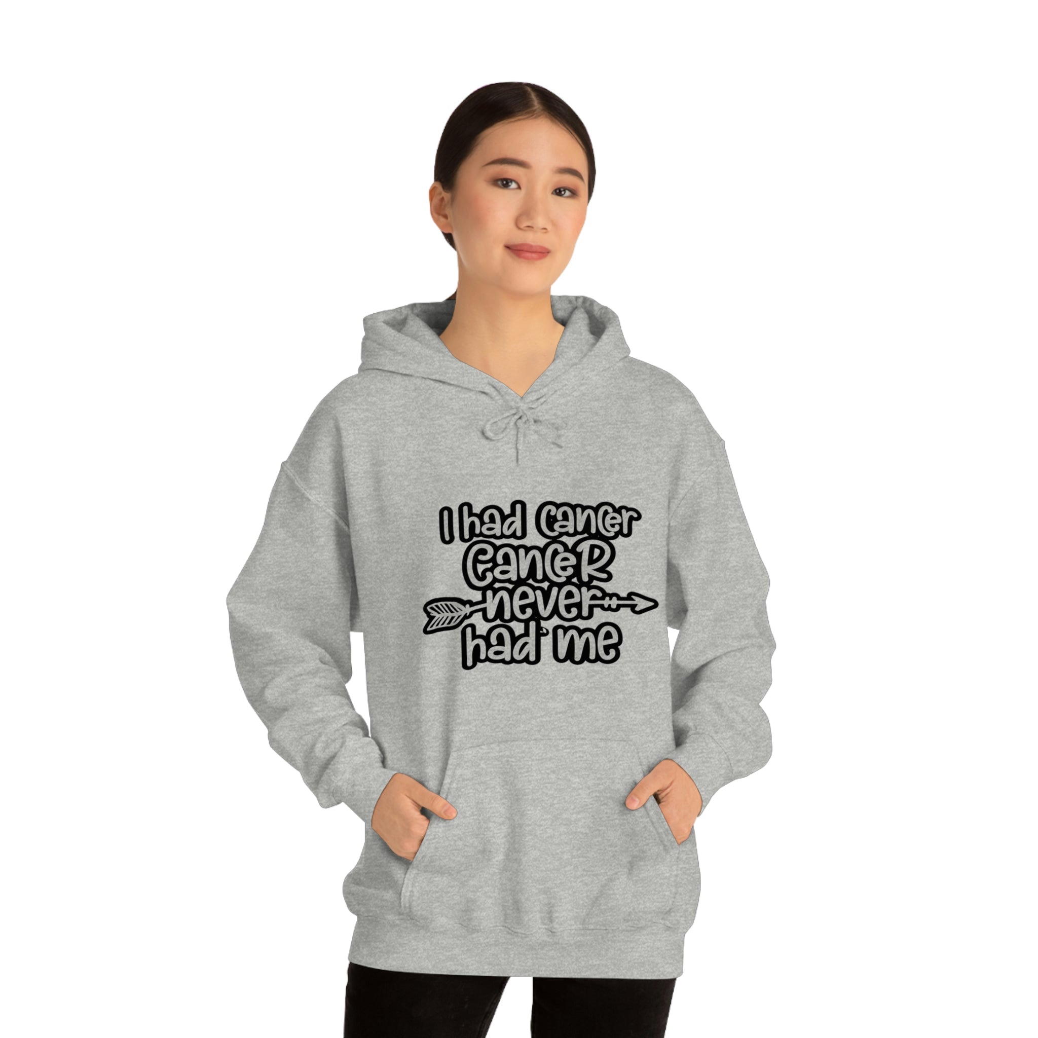 I Had Cancer Cancer Never Had Me  - Unisex Heavy Blend™ Hooded Sweatshirt