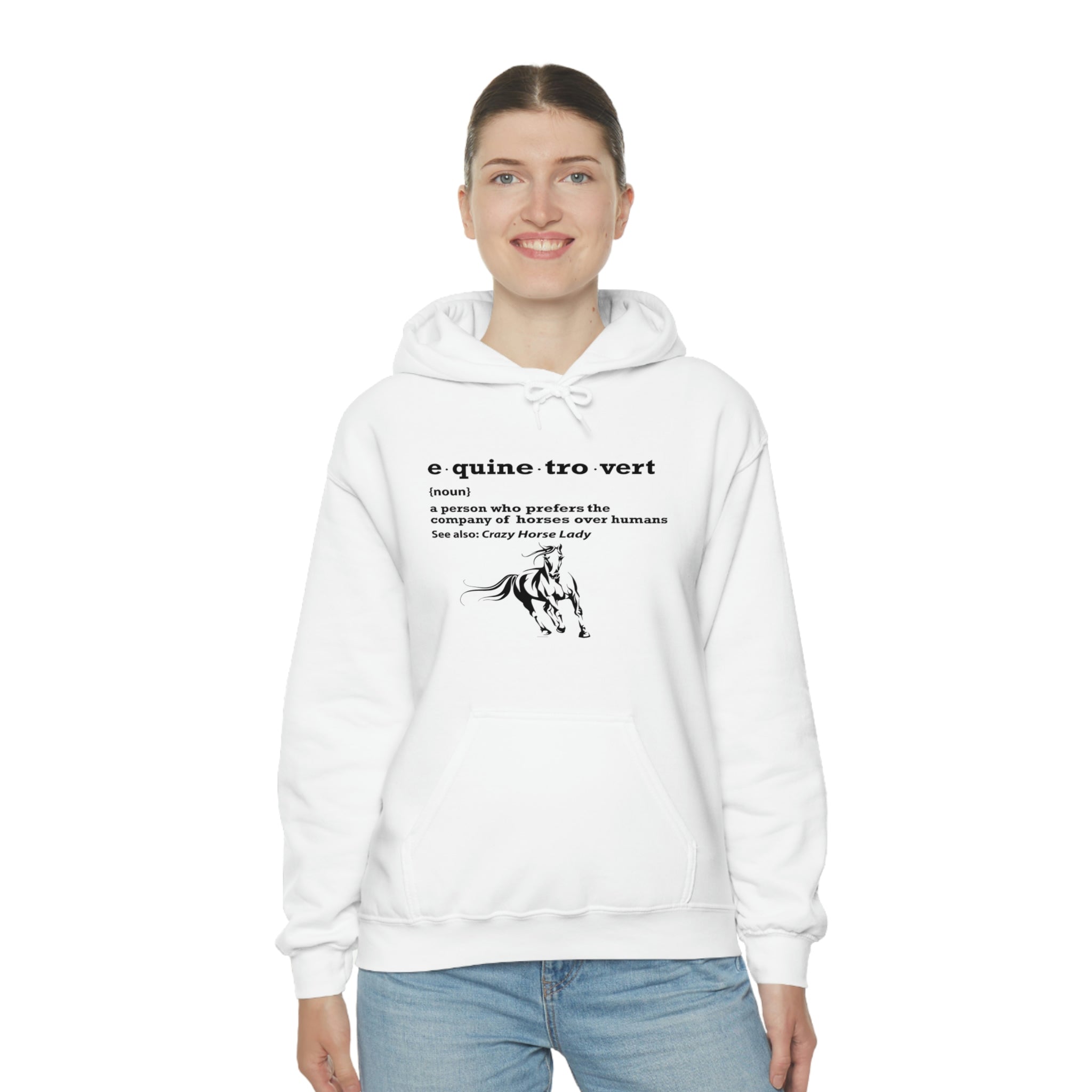 Equinetrovert Definition - Unisex Heavy Blend™ Hooded Sweatshirt