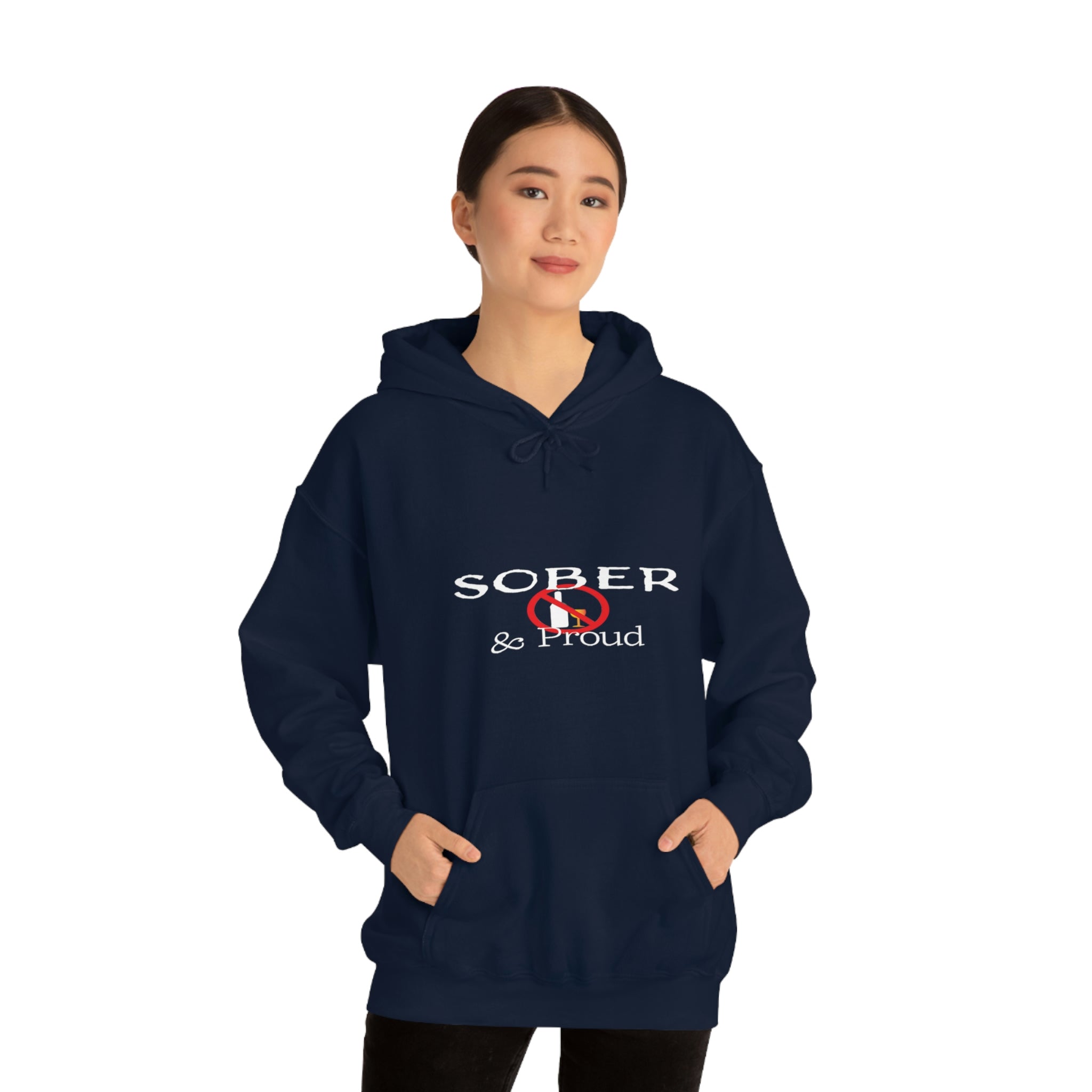 Sober &amp; Proud - Unisex Heavy Blend™ Hooded Sweatshirt