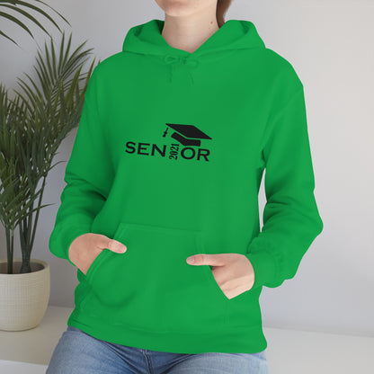 Senior Cap With Class Year Customizable - Unisex Heavy Blend™ Hooded Sweatshirt