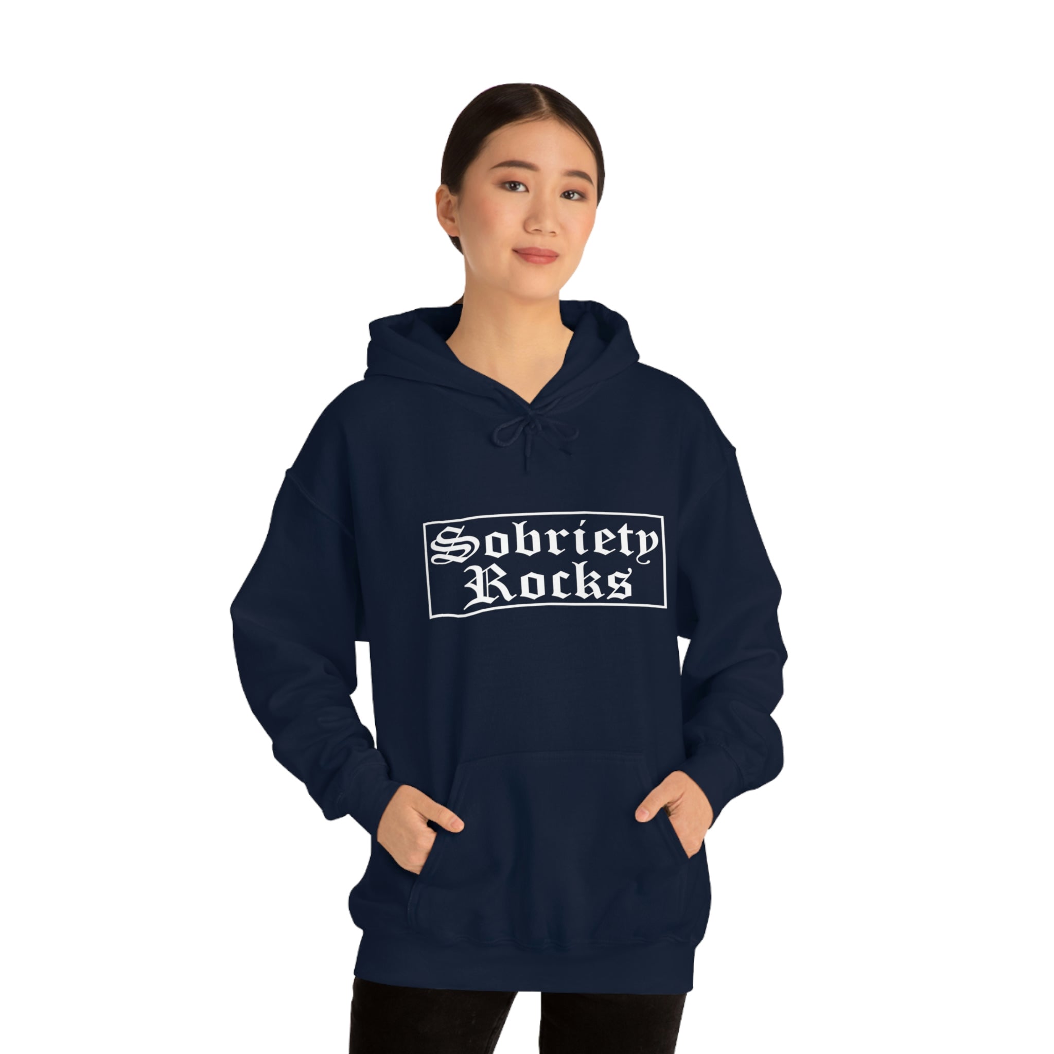 Sobriety Rocks - Unisex Heavy Blend™ Hooded Sweatshirt