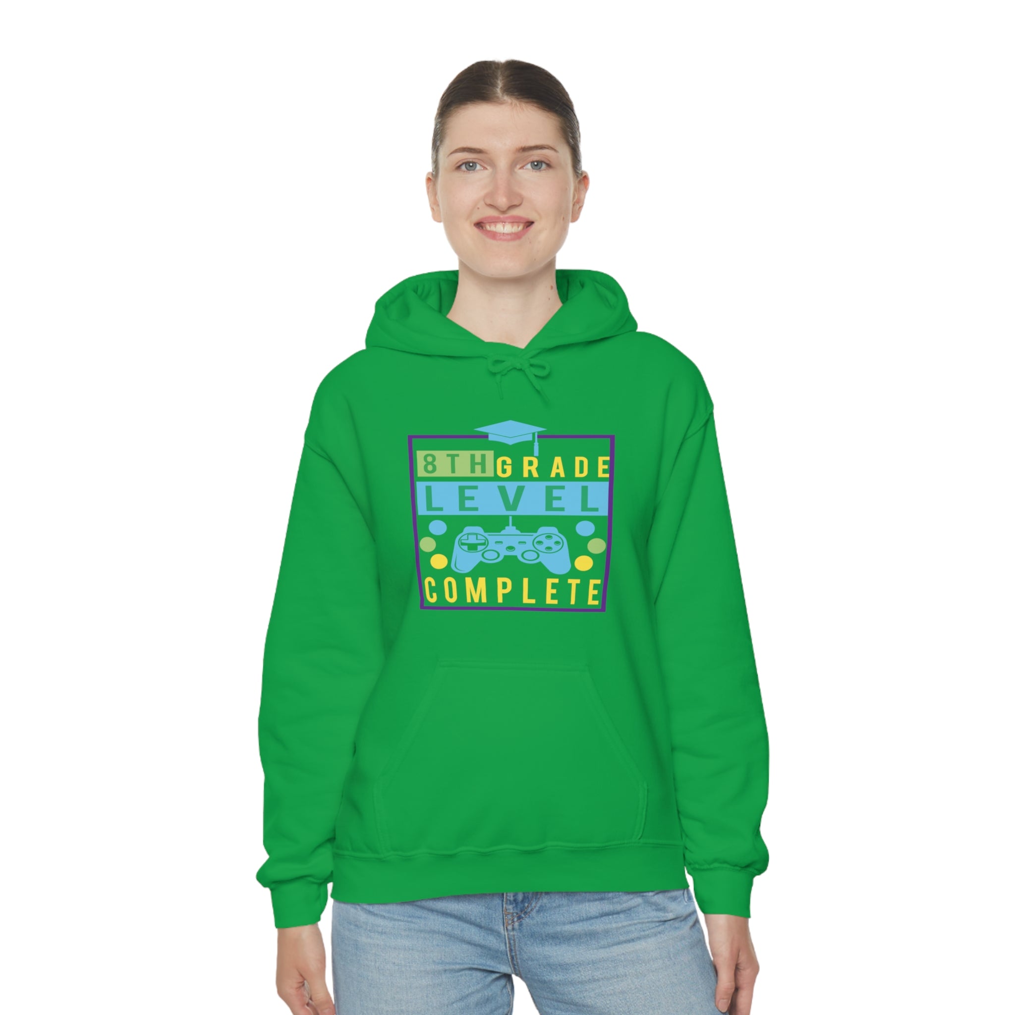 8th Grade Level Complete - Unisex Heavy Blend™ Hooded Sweatshirt