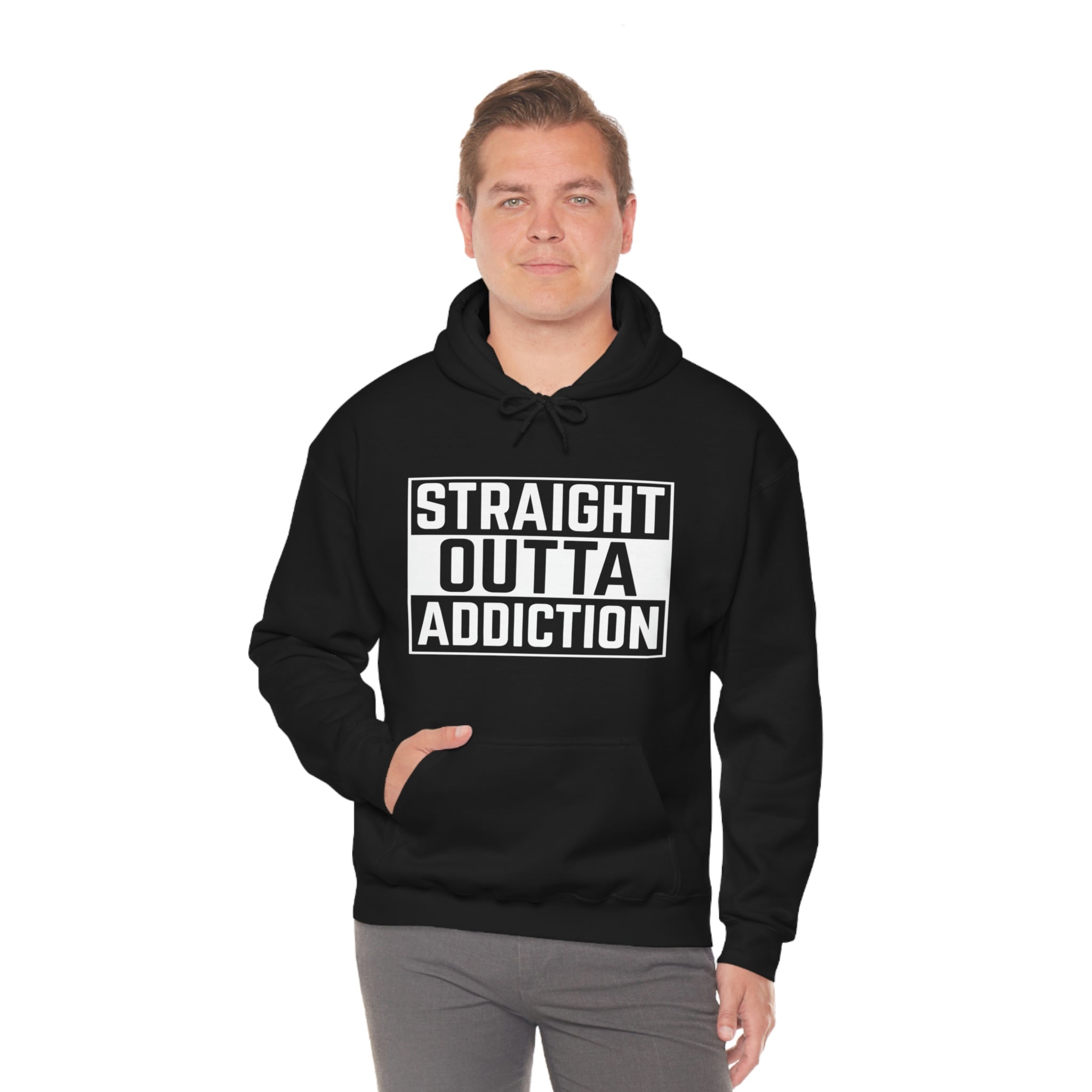 Straight Outta Addiction - Unisex Heavy Blend™ Hooded Sweatshirt