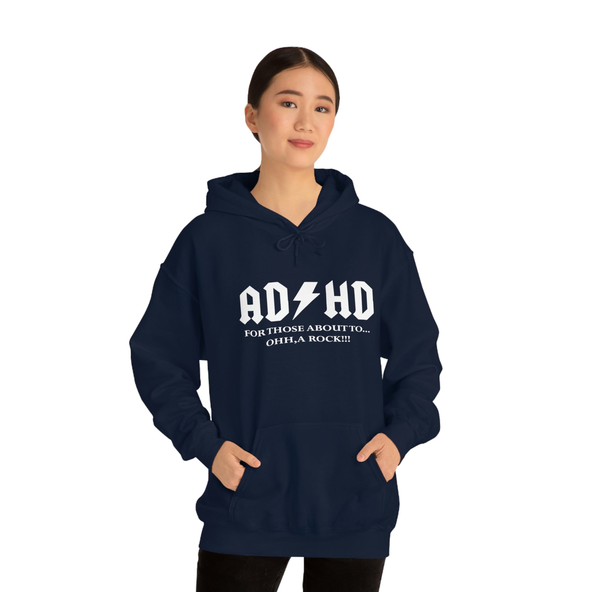 ADHD Look a Rock - Unisex Heavy Blend™ Hooded Sweatshirt