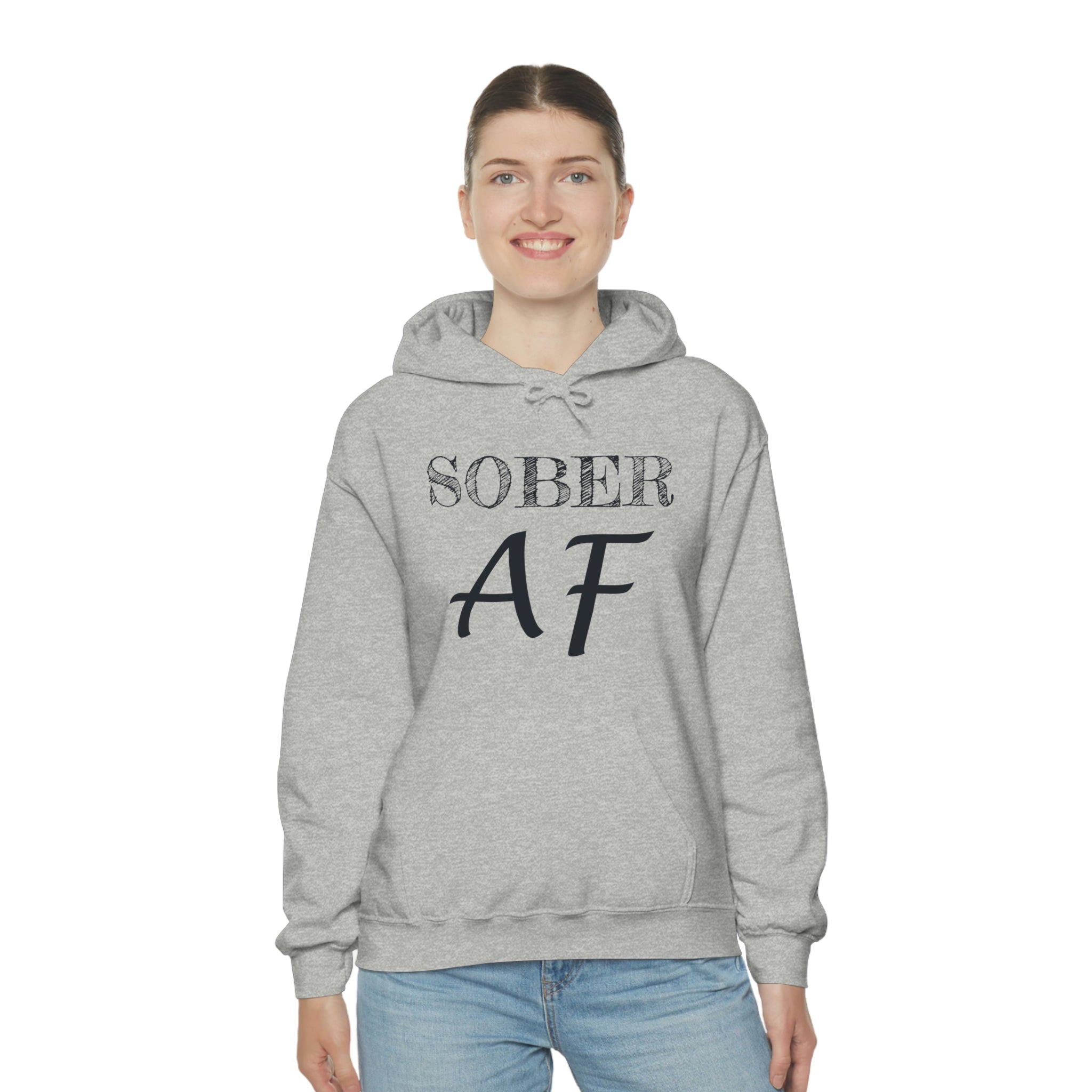 Sober AF - Unisex Heavy Blend™ Hooded Sweatshirt