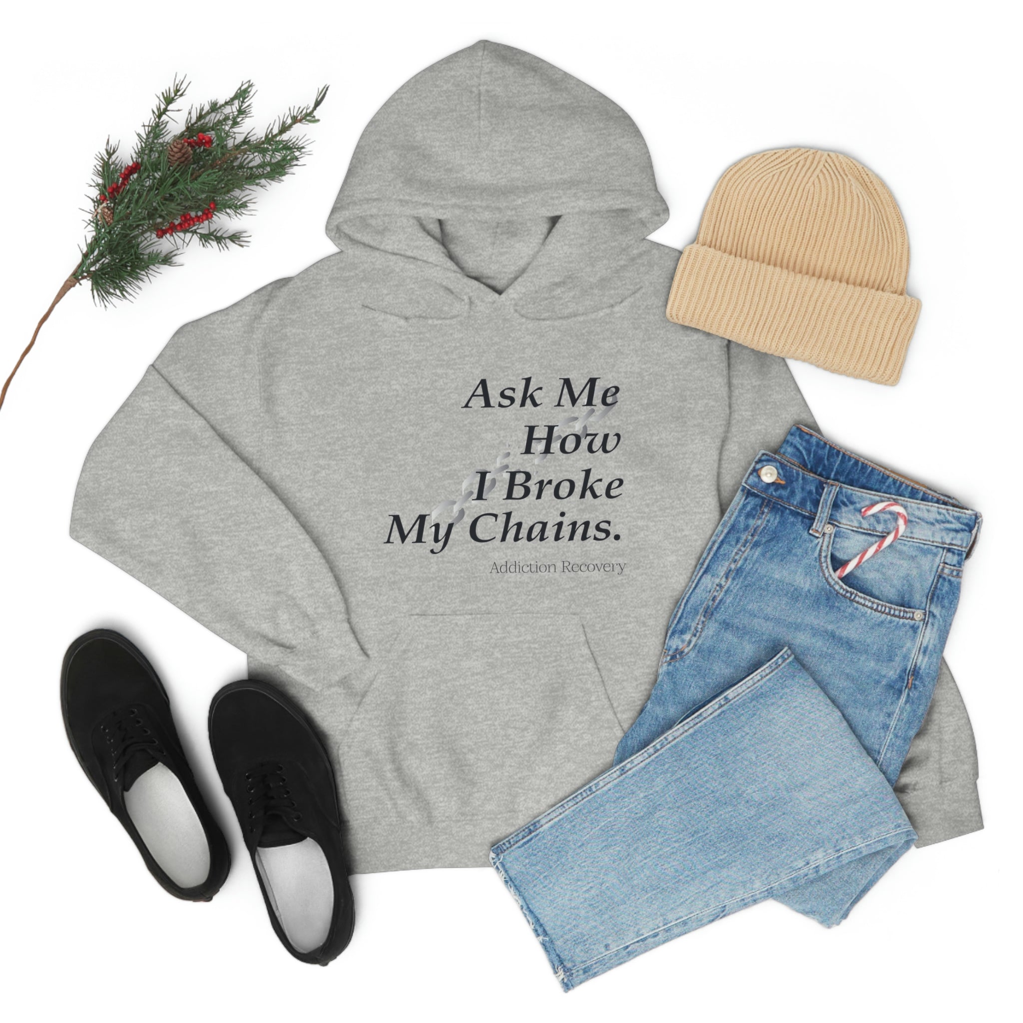 Ask Me How I Broke My Chains - Unisex Heavy Blend™ Hooded Sweatshirt