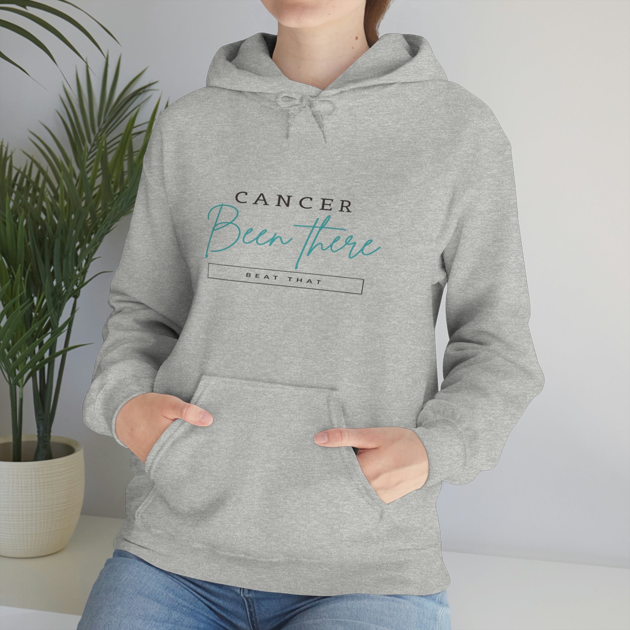 Cancer Been There Beat That - Unisex Heavy Blend™ Hooded Sweatshirt