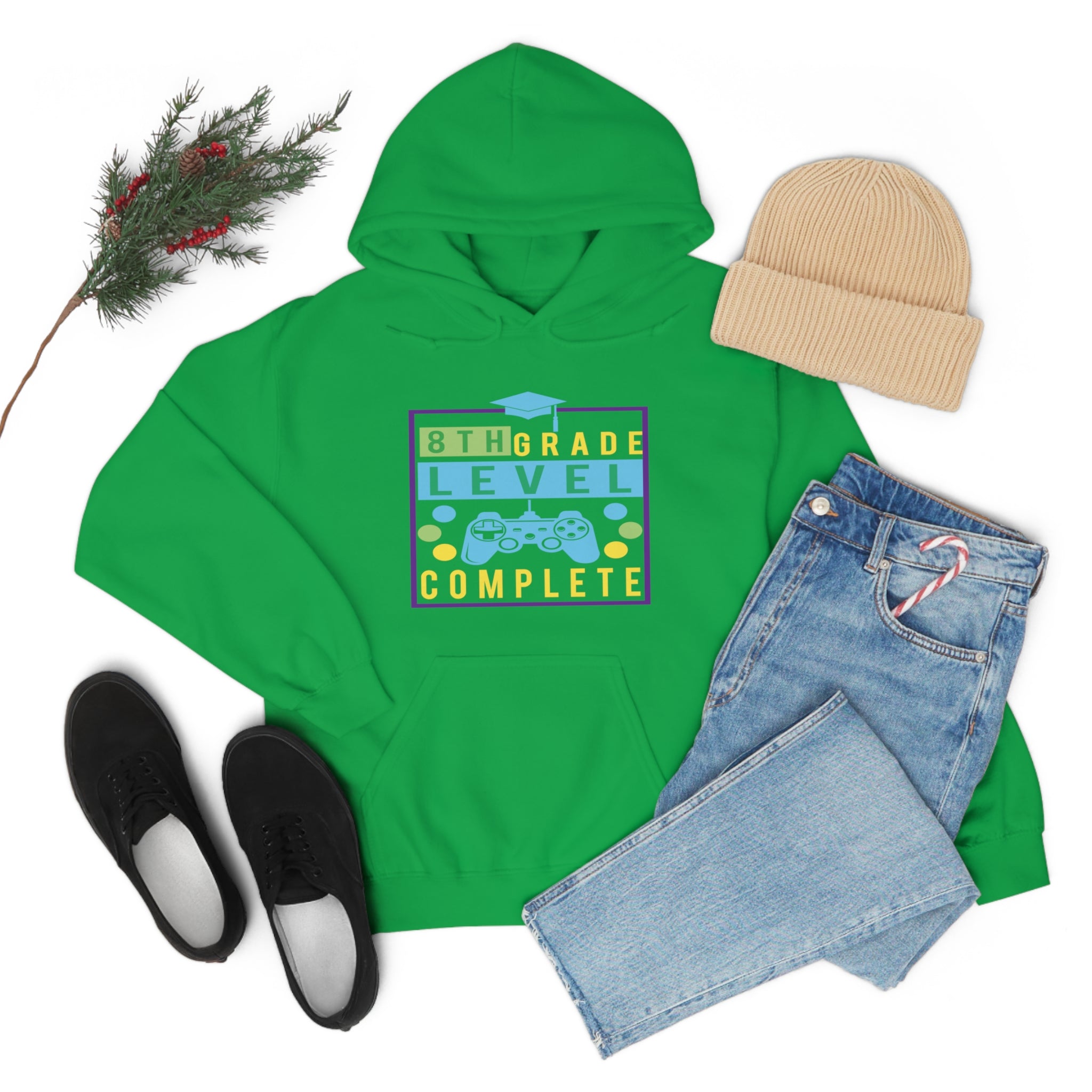 8th Grade Level Complete - Unisex Heavy Blend™ Hooded Sweatshirt