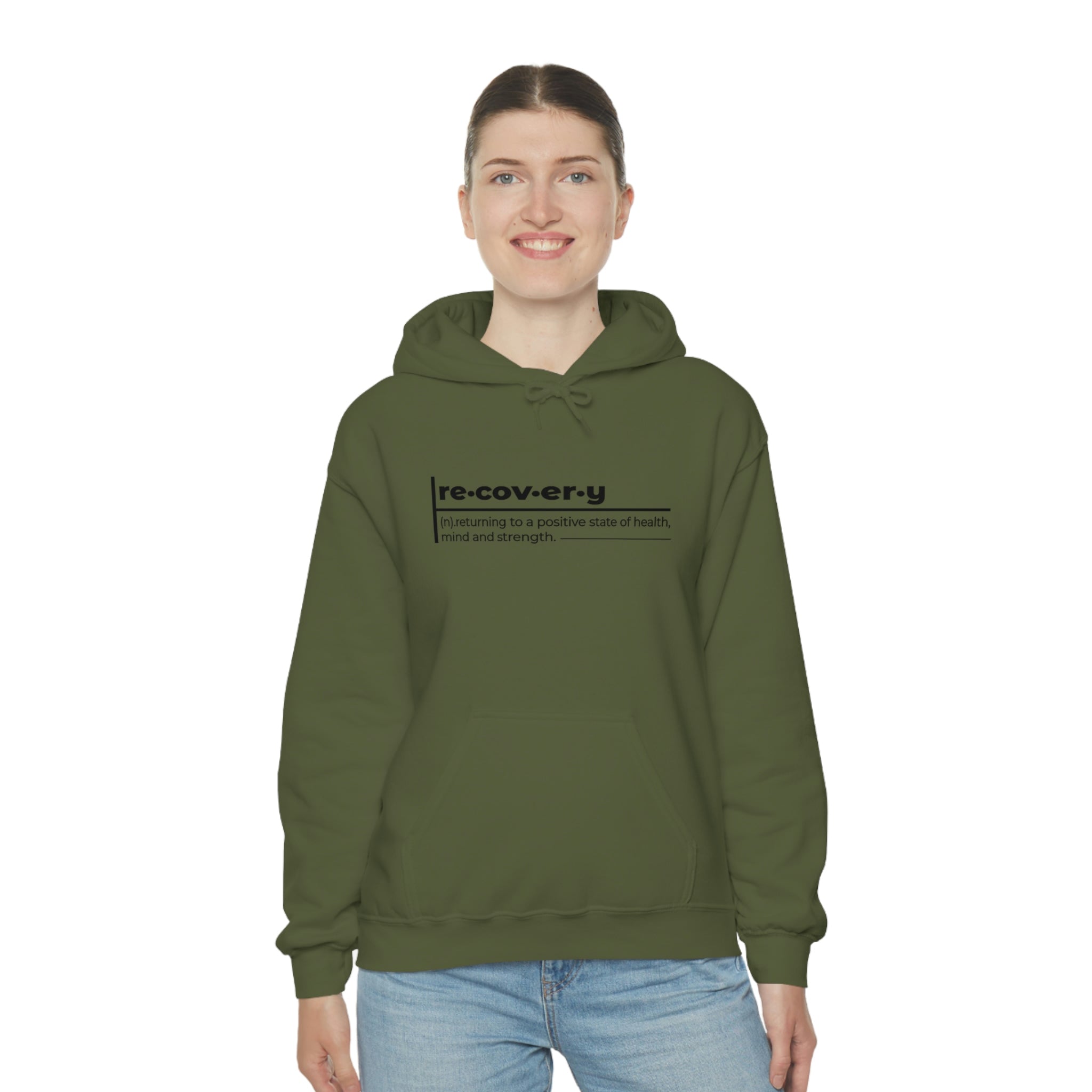 Recovery Definition - Unisex Heavy Blend™ Hooded Sweatshirt